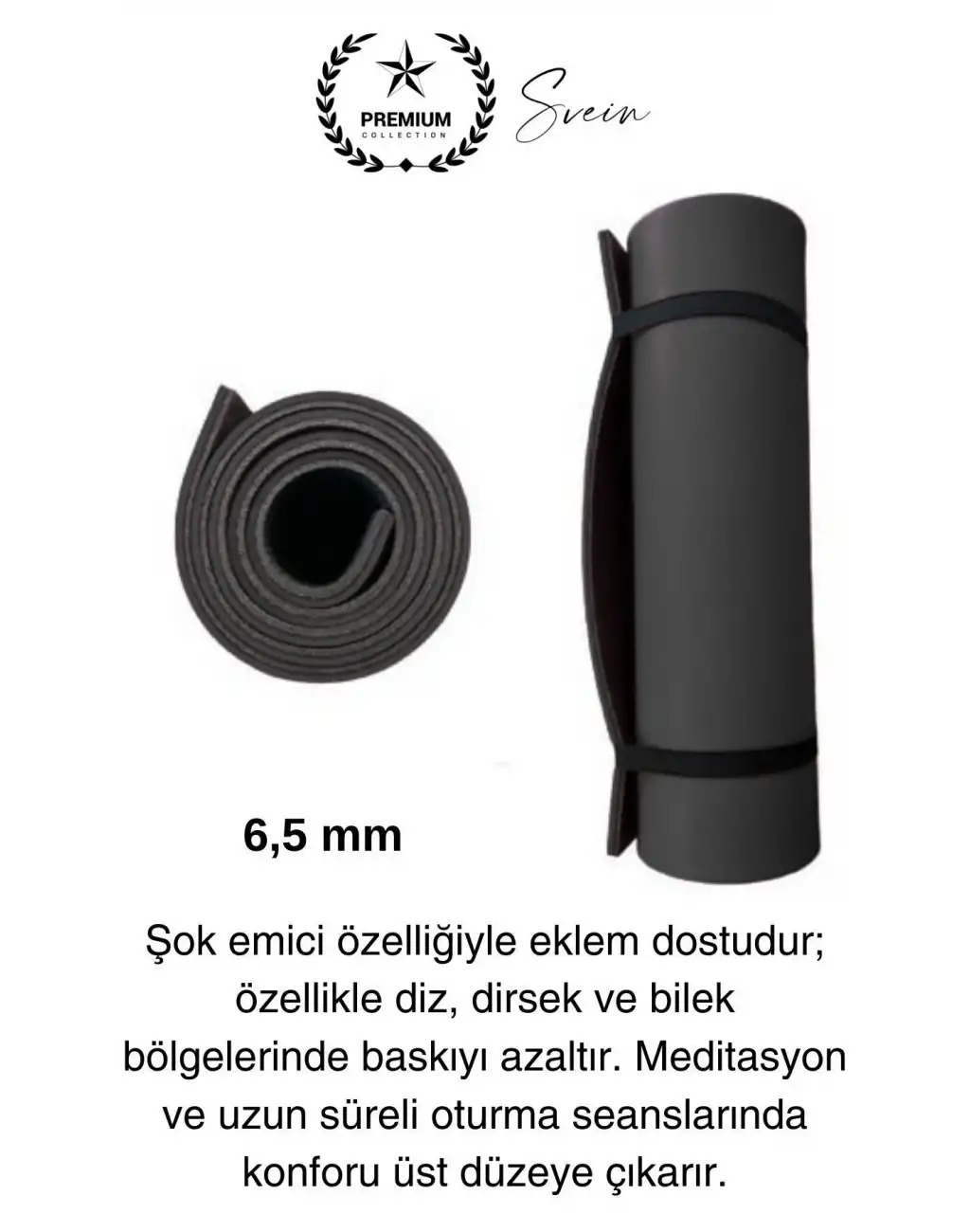 150 cm Dayanıklı Kaymaz Taşıma Askılı Su Geçirmez Yoga Pilates Matı Rahat Konforlu Taşınabilir