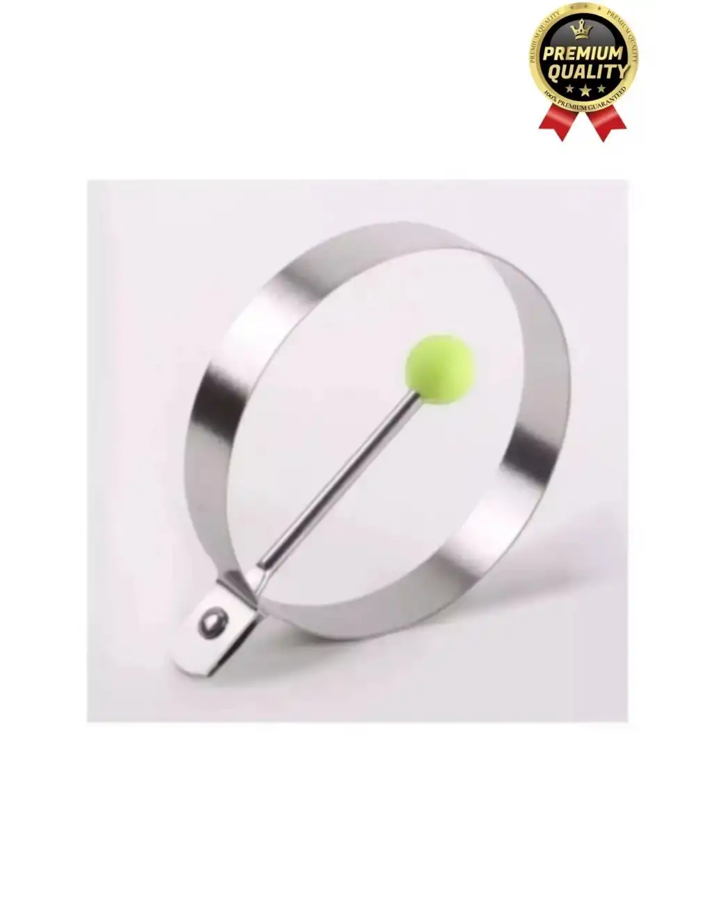 Premium Metal Yanmaz Yapışmaz Sunum Görsel Yumurta Krep Gözleme Şekillendirici Yuvarlak Omlet Kalıbı