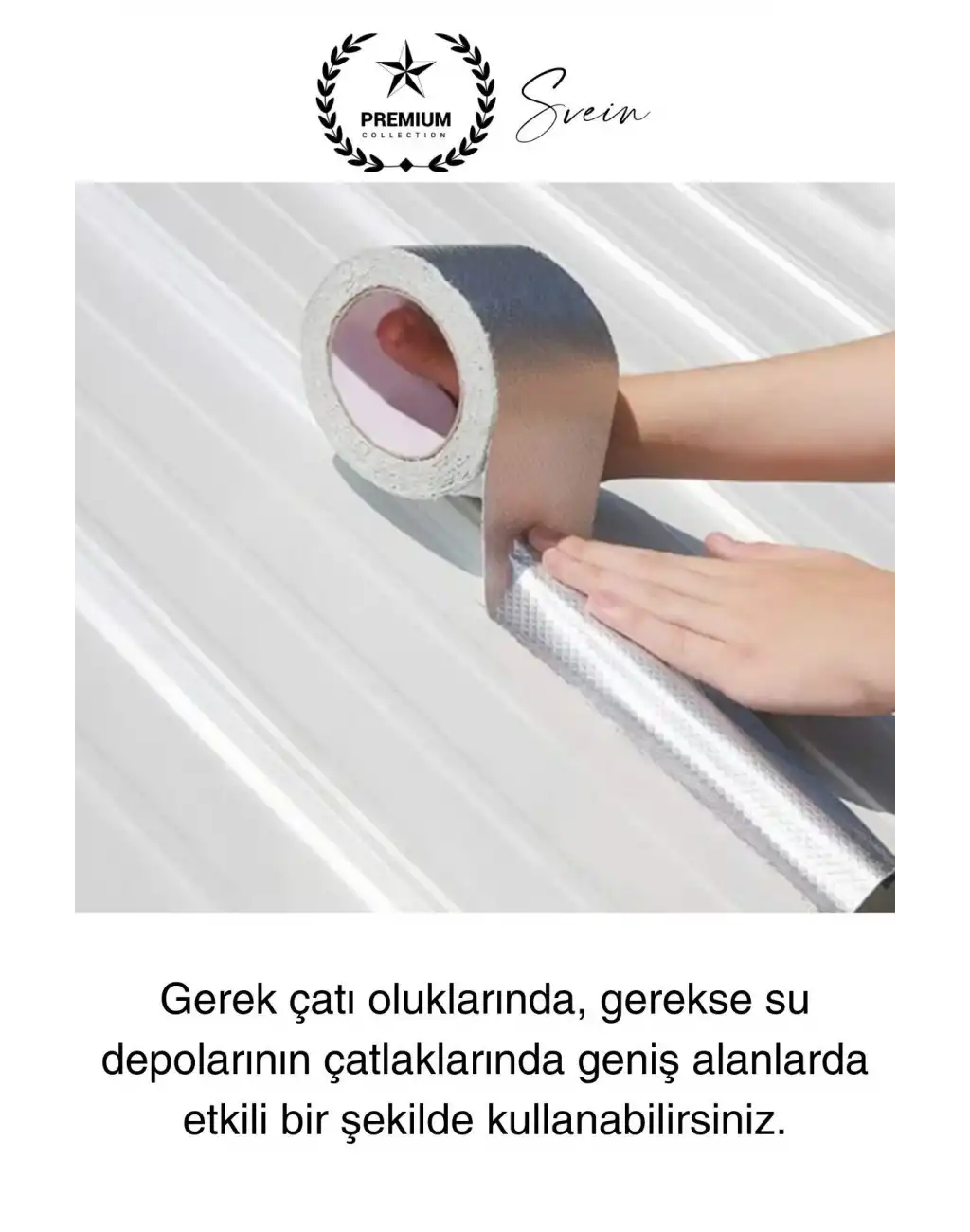 Ekstra Güçlü 2 mt Dış Cephe Su Geçirmez Sakız Bant Yalıtım Çamur Bandı Sızdırmaz 2 Adet