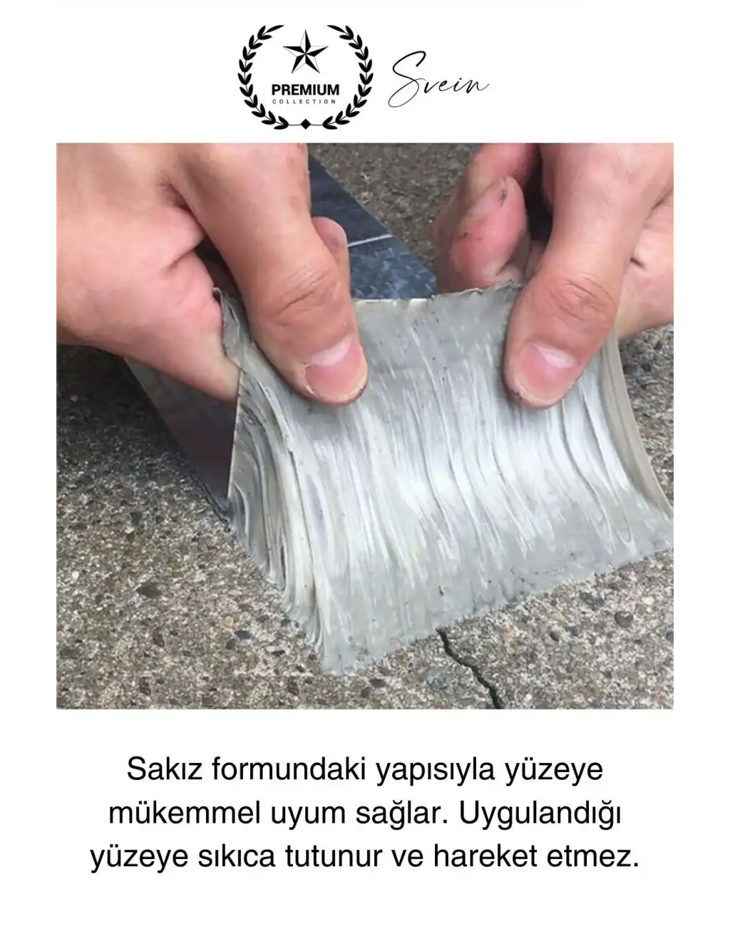 Ekstra Güçlü 2 mt Dış Cephe Su Geçirmez Sakız Bant Yalıtım Çamur Bandı Sızdırmaz 3 Adet