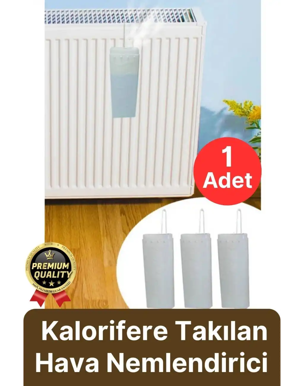 Kuru Ortam Önleyici Su Buharlaştırıcı Petek Üstü Kalorifere Takılan Hava Nemlendirici Suluk 1 Adet