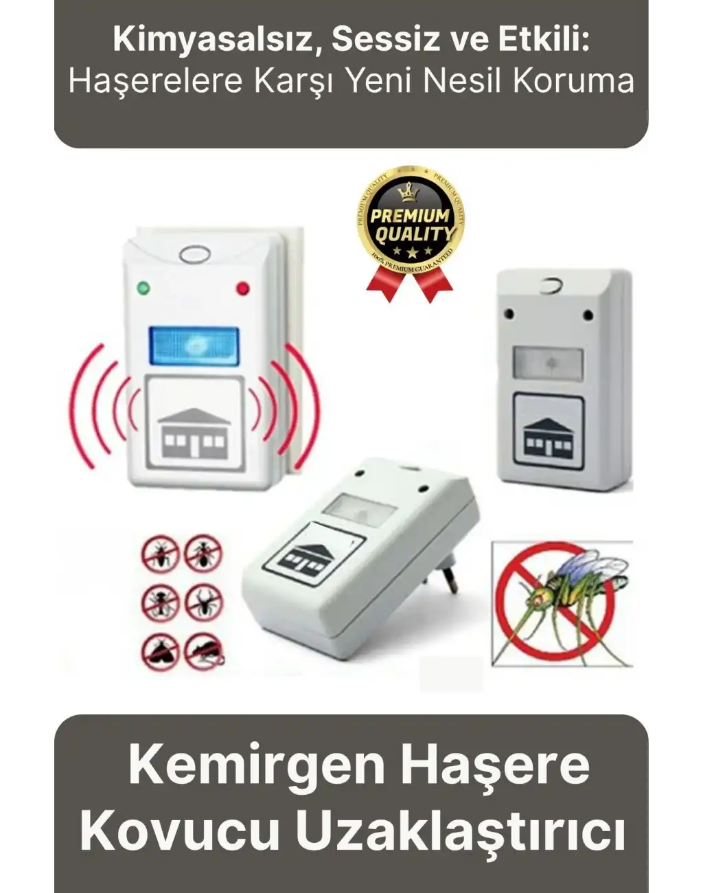 Yeni Böcek Savar Kimyasal İçermeyen 220V Elektronik Kemirgen Fare Haşere Sinek Kovucu Uzaklaştırıcı