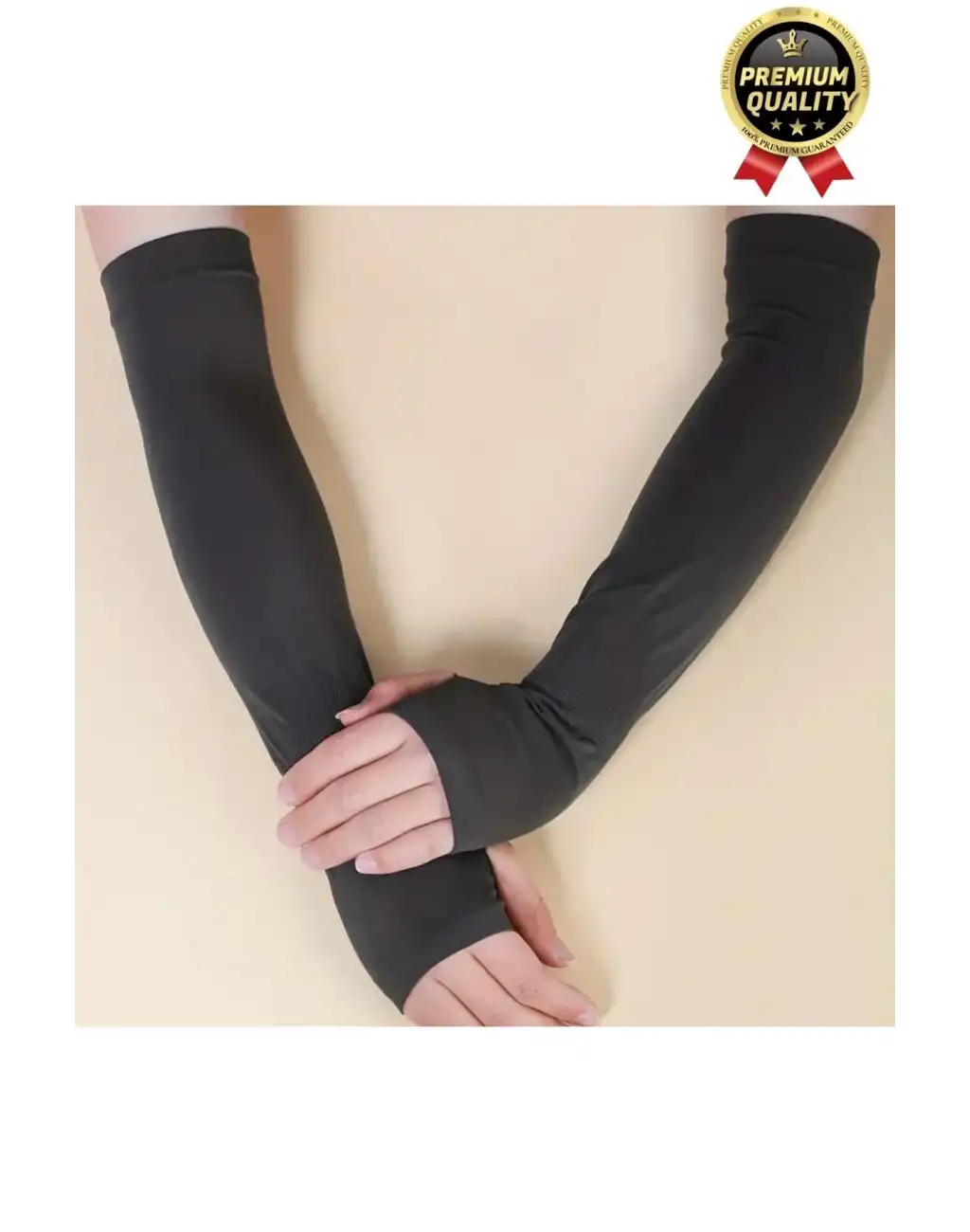 Kaliteli Uzun Kumaş Esnek Spor Bisiklet Motosiklet Koşu Tesettür Güneş Anti UV Koruyucu Kol Kılıfı