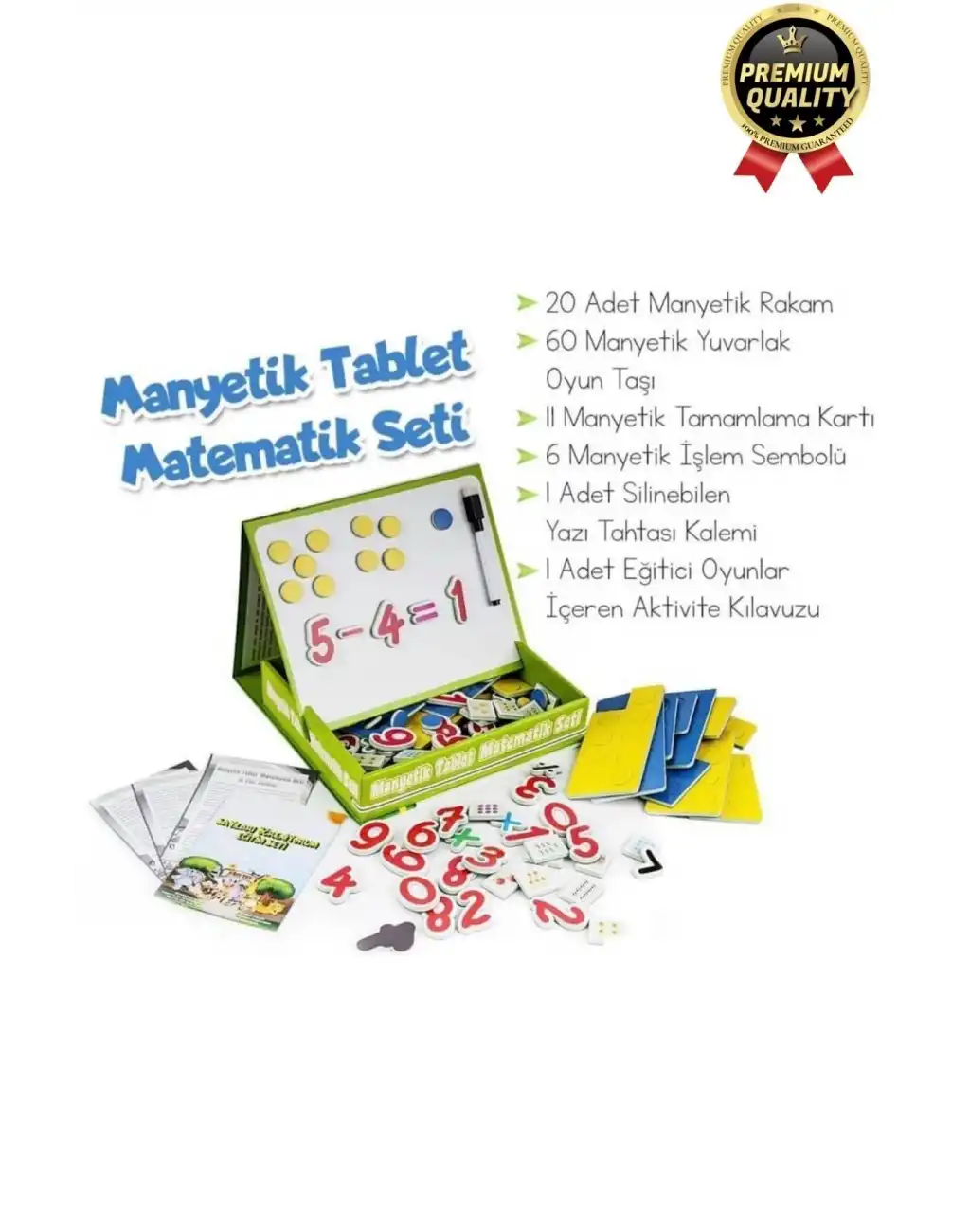 Özel Seri Eğlenceli Eğitici Öğretici Alfabe Rakam Sayı Yazı Tahtası Manyetik Tablet Matematik Seti