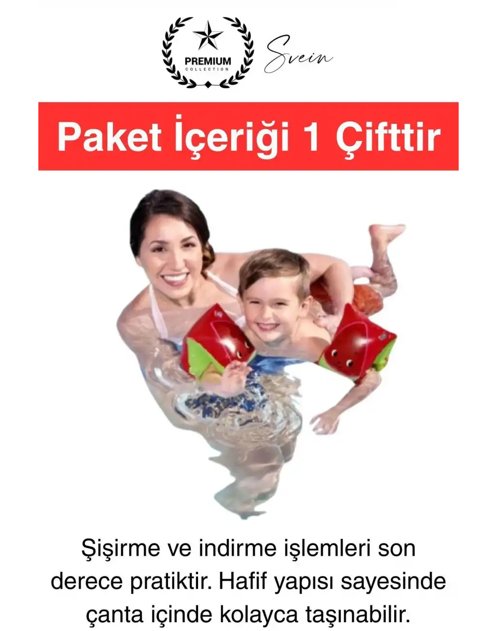 Meyve Desen Güvenli 5-12 Yaş Çocuklar İçin Yüzme Kolluk Deniz Havuz Şişme Kolluğu Yüzücü Hava Odalı