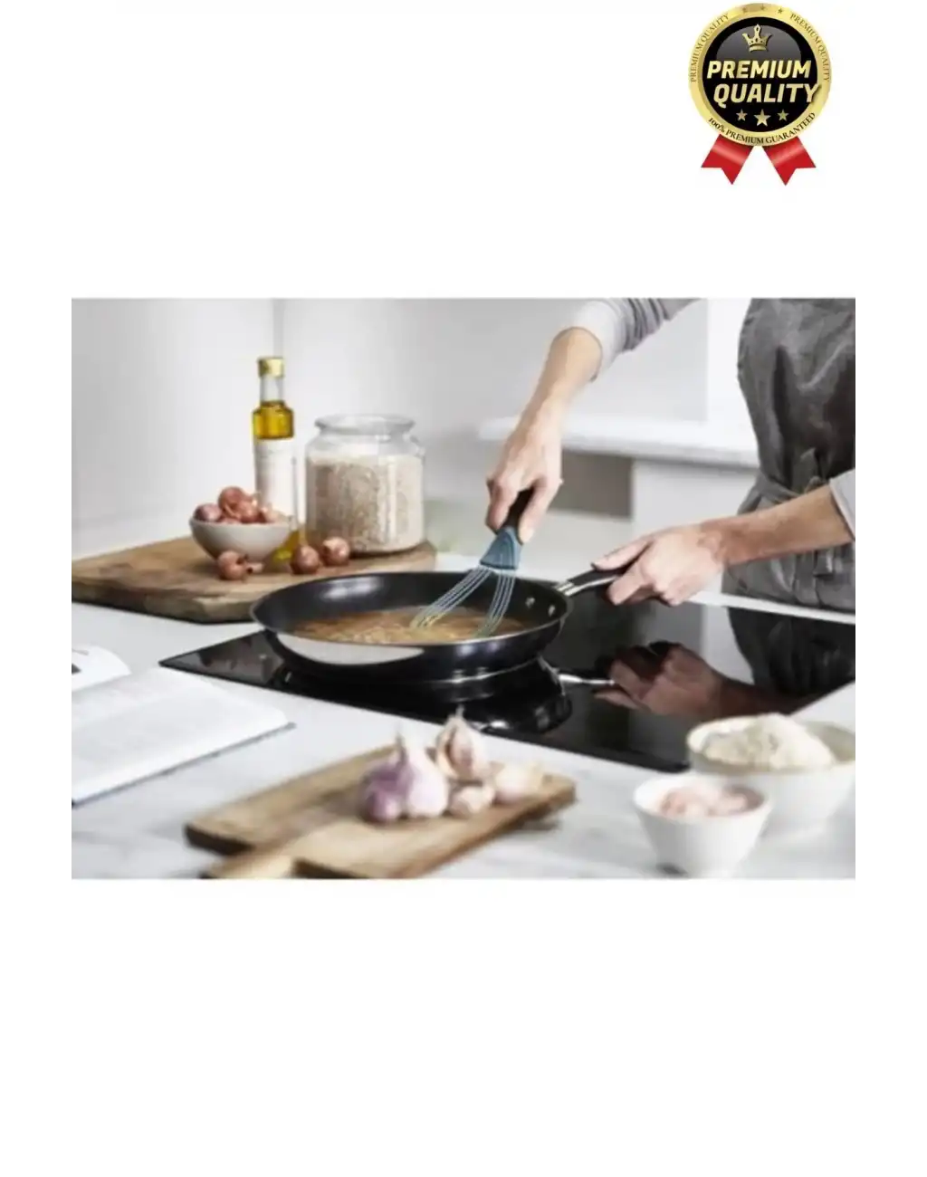 Profesyonel Dayanıklı Yapışmaz Çeyiz Mutfak Yumurta Kek Düz Balon Silikon Saplı 2 işlevli Çırpıcı