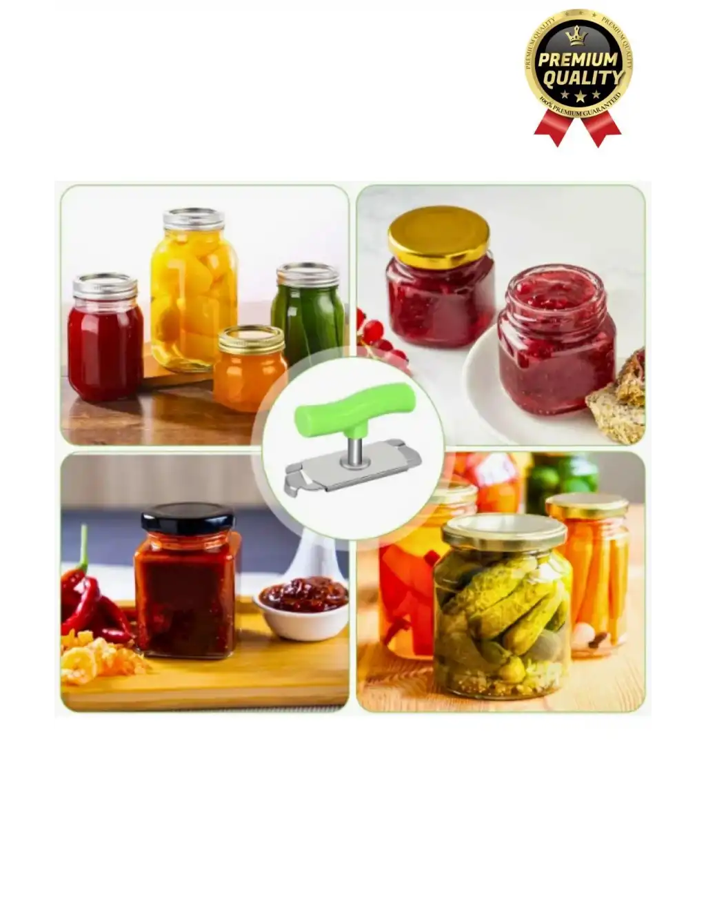 Dayanıklı Ölçülü Ayarlanabilir Paslanmaz Çelik Mutfak Pratik Kavanoz Konserve Şişe Kapak Açacağı