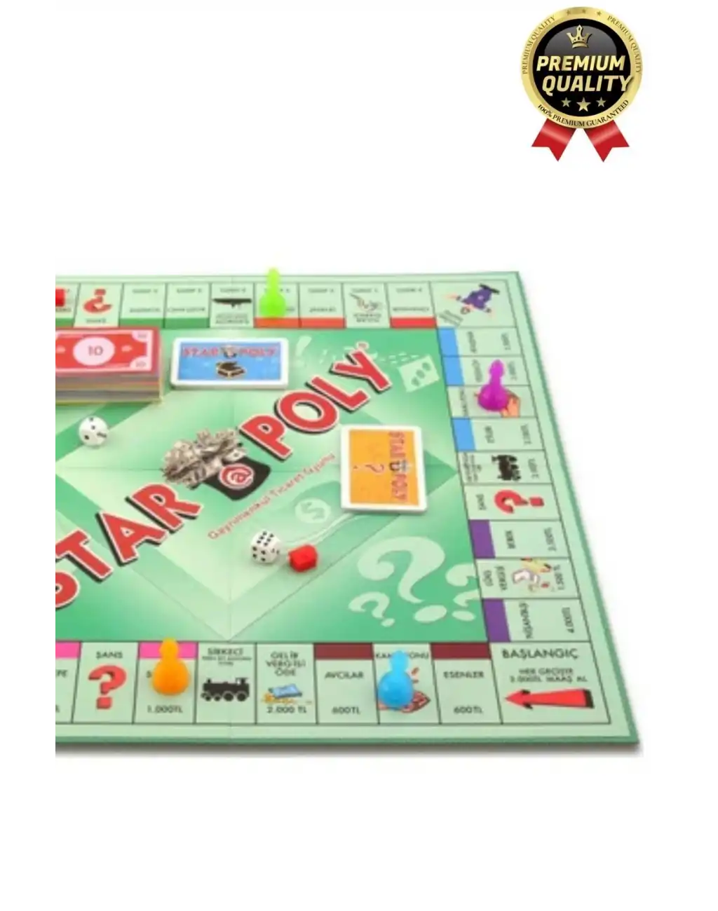 Premium Eğlence Strateji Aile Etkinlik Aktivite Monopoly Emlak Gayrimenkul Ticaret Oyunu Star Poly