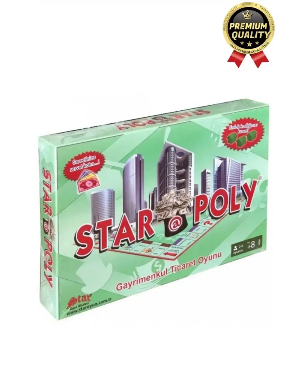 Premium Eğlence Strateji Aile Etkinlik Aktivite Monopoly Emlak Gayrimenkul Ticaret Oyunu Star Poly