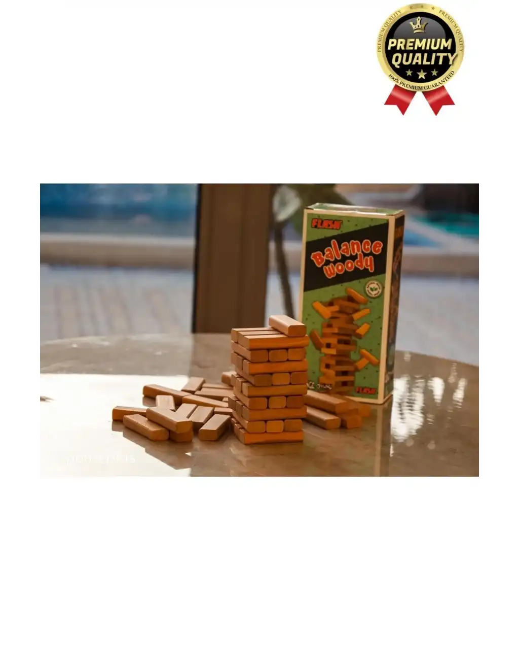 Premium Eğlence Parti Etkinlik Aile Strateji Koordinasyon Gelişimi Balance Woody Ahşap Denge Oyunu