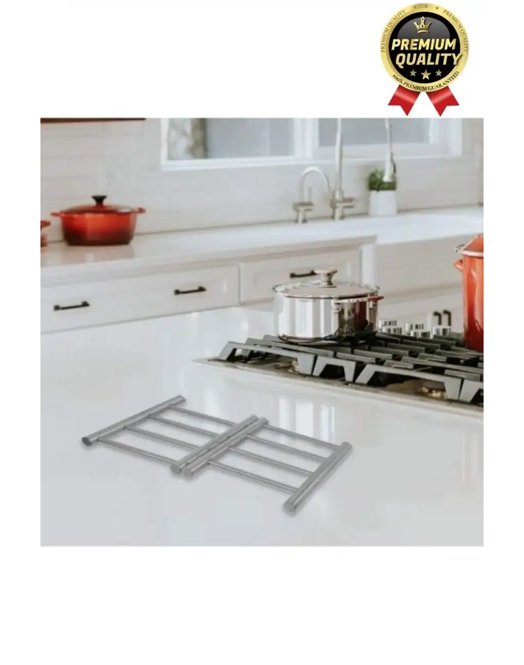 Özel Üretim İşlevsel Pratik Isıya Dayanıklı Koruyucu Mutfak Masa Paslanmaz Çelik Açılabilir Nihale