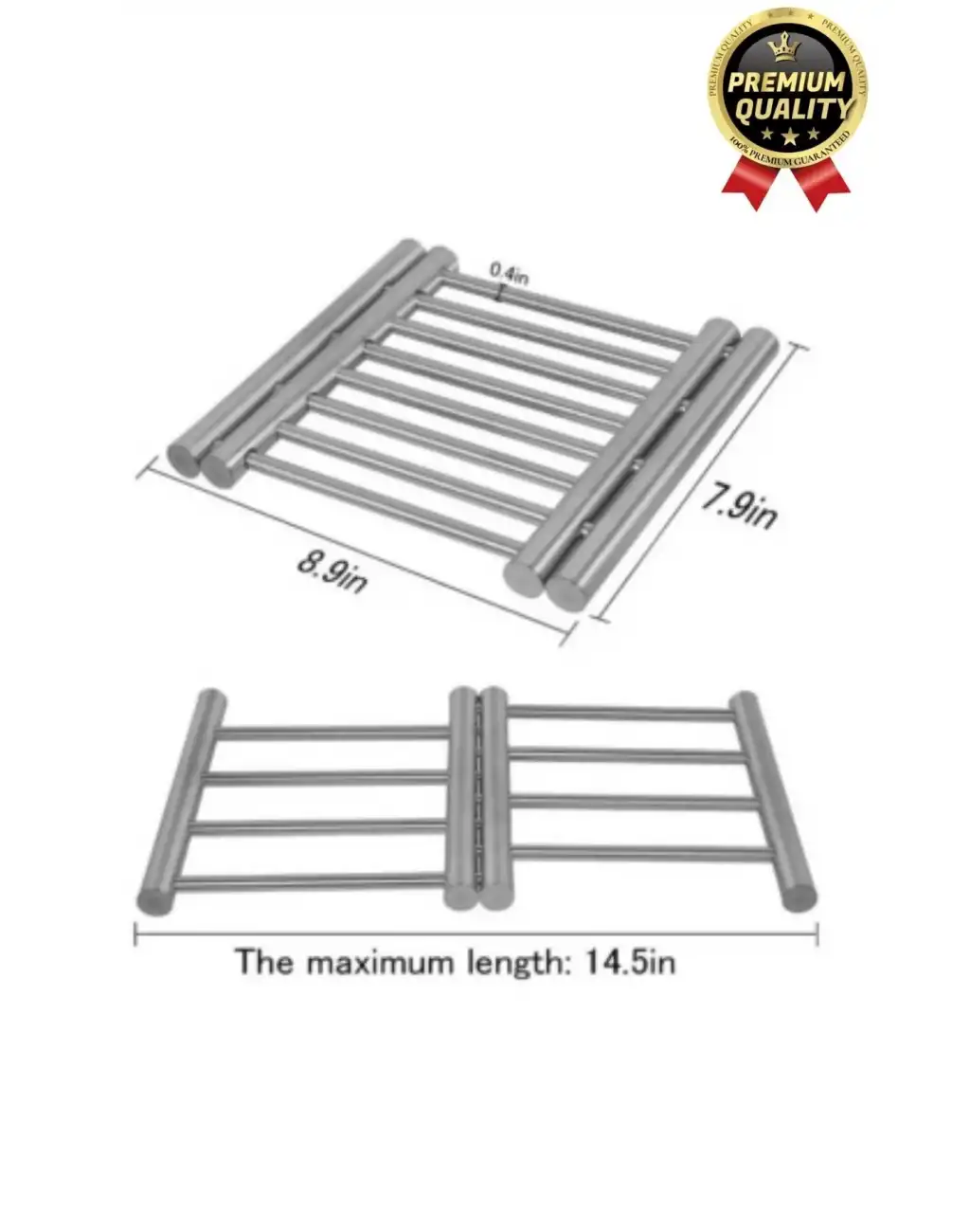 Özel Üretim İşlevsel Pratik Isıya Dayanıklı Koruyucu Mutfak Masa Paslanmaz Çelik Açılabilir Nihale