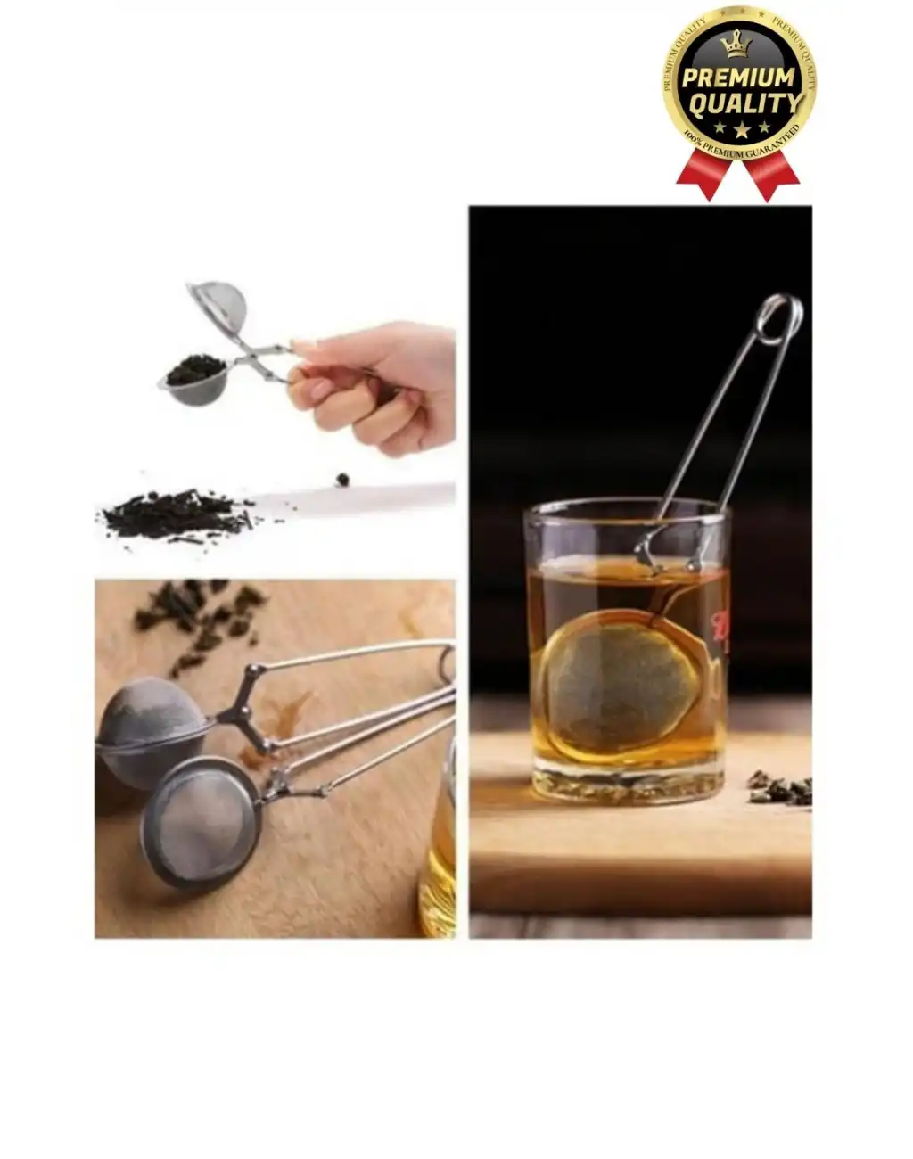 Yüksek Kalite Pratik Kolay Dayanıklı Paslanmaz Çelik Geniş Kulp Bitki Çayı Demleme Süzgeci Aparatı