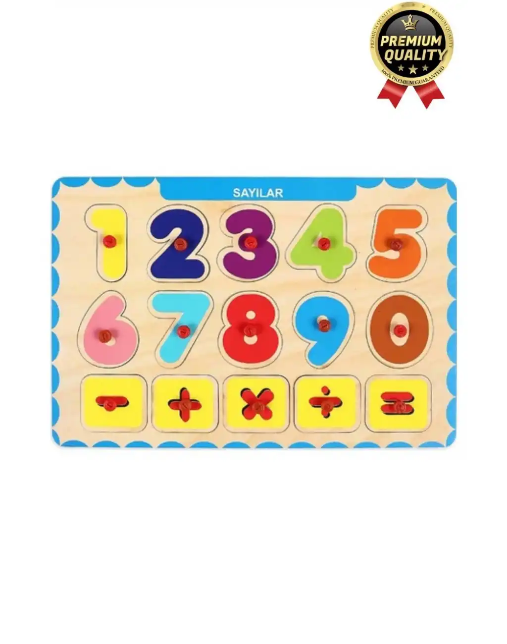 Yeni Seri Çocuk Ebeveyn Eğlenceli Eğitici Öğrenme Destekli Sayılar Yapboz Ahşap Tutmalı Puzzle