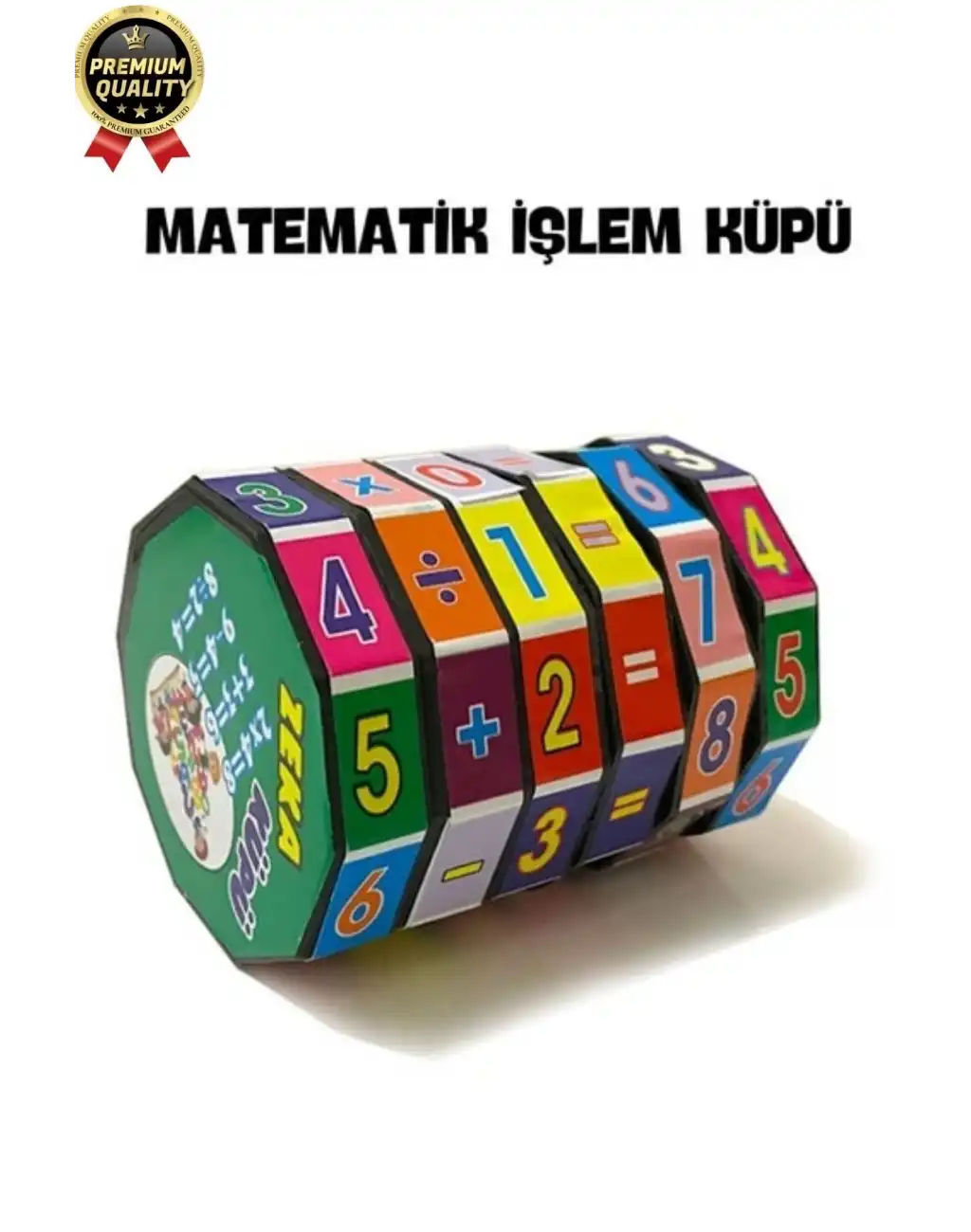 Çok Amaçlı Çocuk Eğlenceli Eğitici Öğretici Zeka Gelişimini Destekleyen Renkli Temel Matematik Küpü