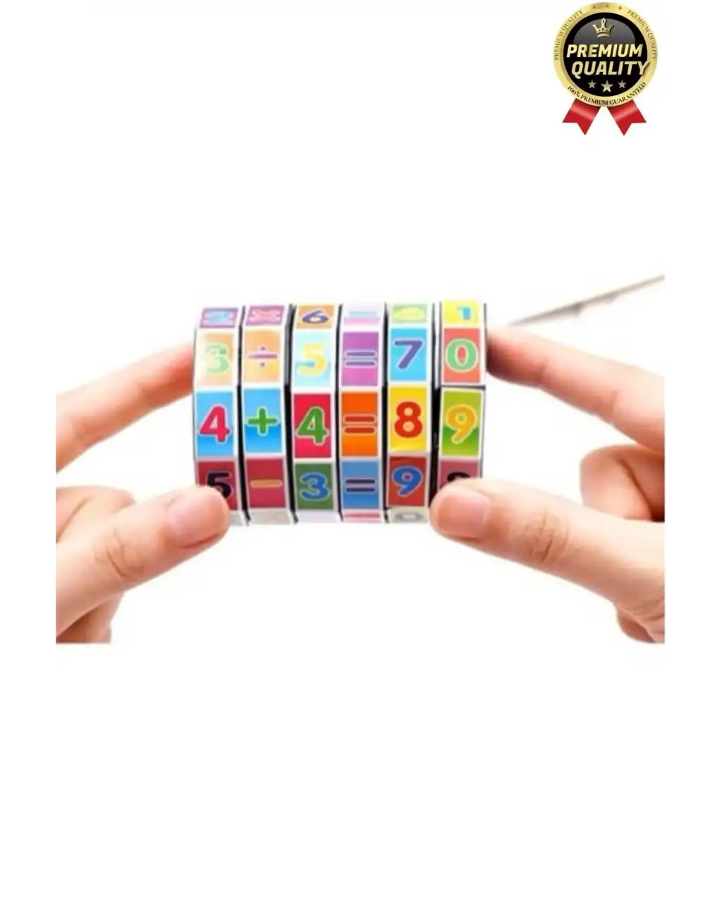 Çok Amaçlı Çocuk Eğlenceli Eğitici Öğretici Zeka Gelişimini Destekleyen Renkli Temel Matematik Küpü