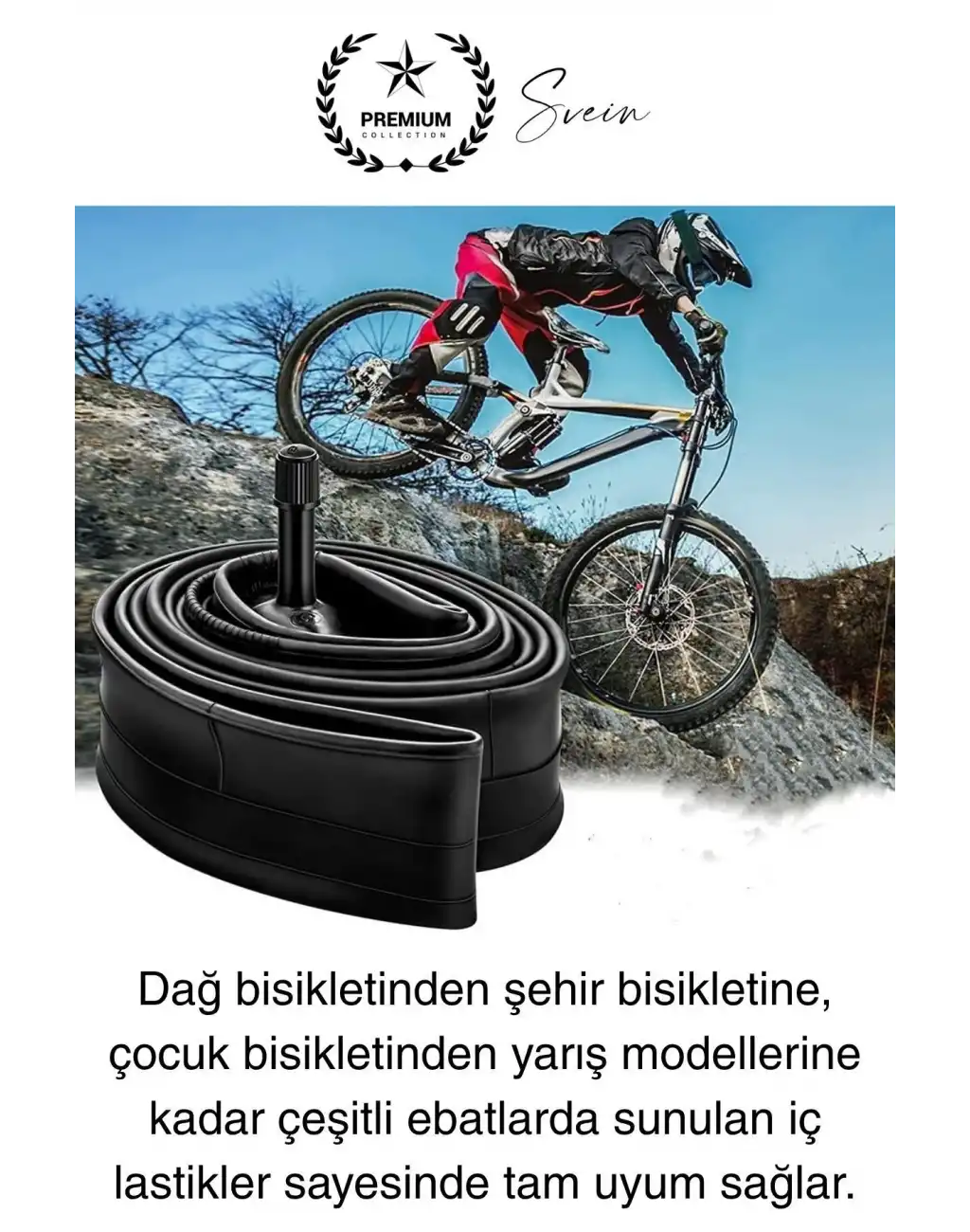 Premium Bisiklet İç Lastiği Şamyel Dayanıklı Sibop Kolay Montaj Seti Güvenli Farklı Boy Seçenekleri