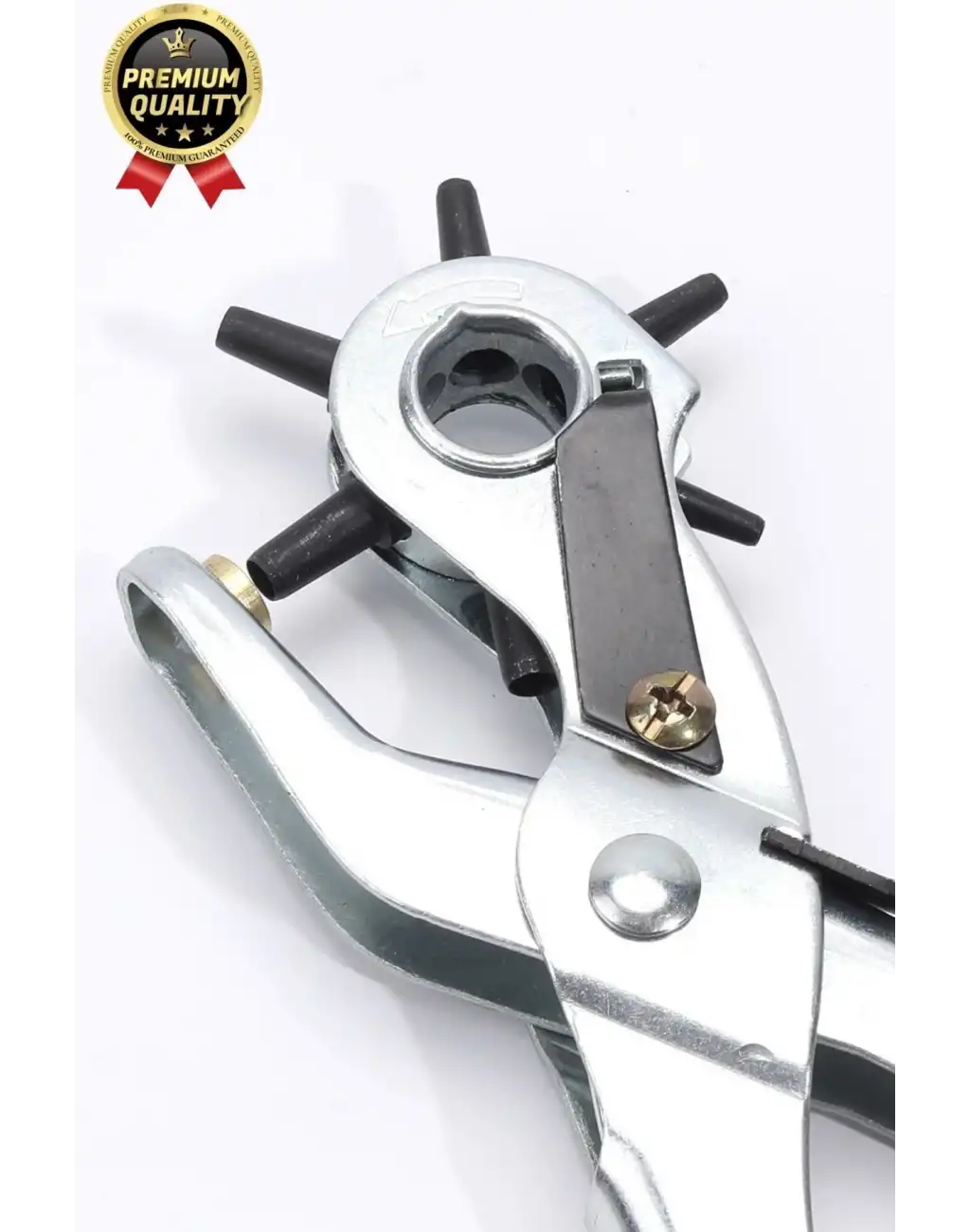 Çok Fonksiyonlu Paslanmaz Çelik Delik Açma Aleti 6 Başlıklı Kumaş Deri Pantolon Kemer Delme Pensesi