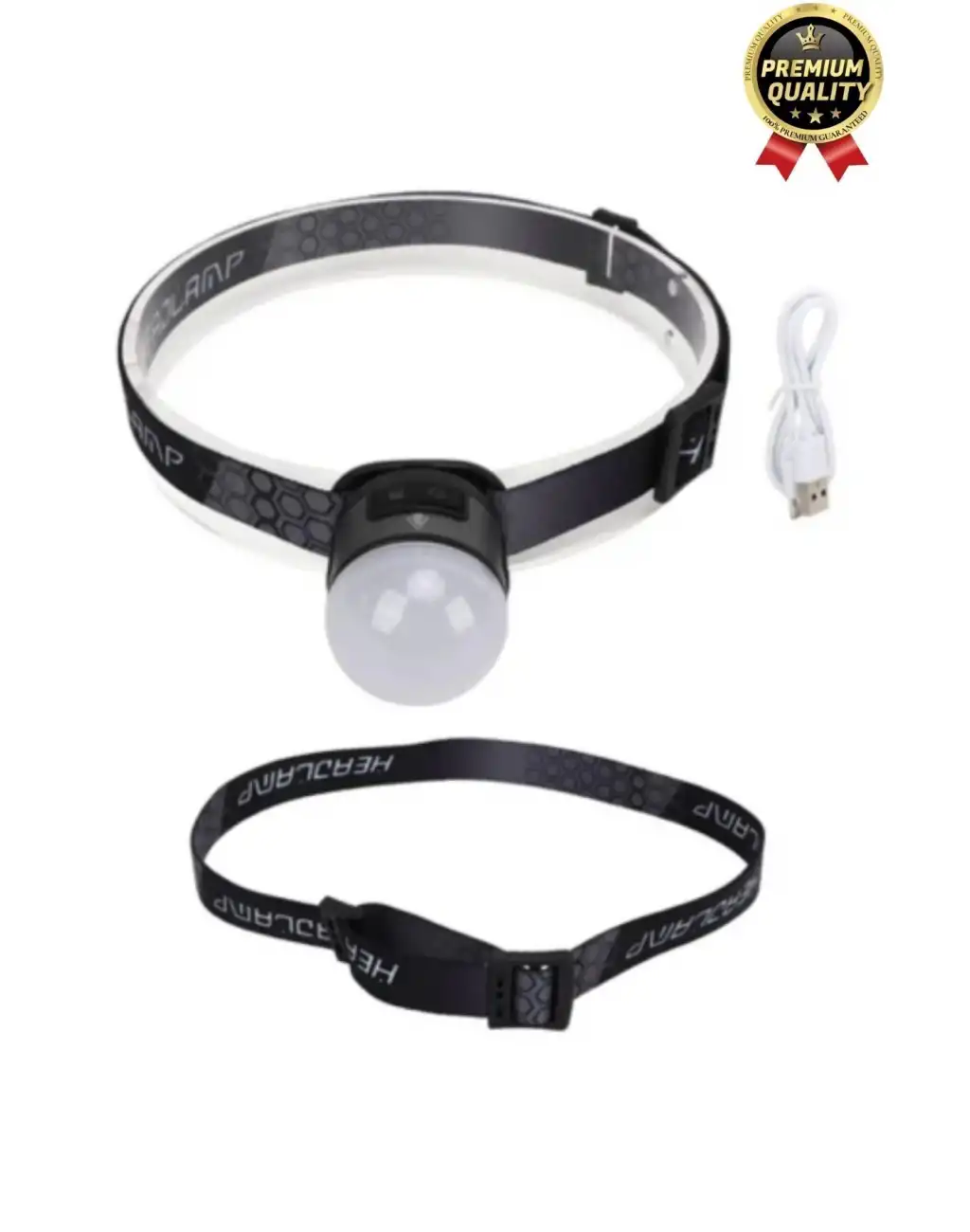 Özel Üretim Mıknatıs Sabitleme Oynar Başlıklı Esnek Lastik COB4 Led 7 Modlu Şarjlı Kafa Kamp Lambası