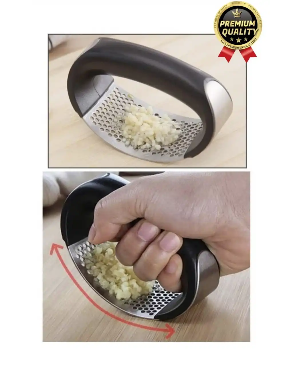 Çok Amaçlı Pratik Kullanımı Kolay Paslanmaz Çelik Rende Öğütme Presi Manuel Gondol Sarımsak Ezici