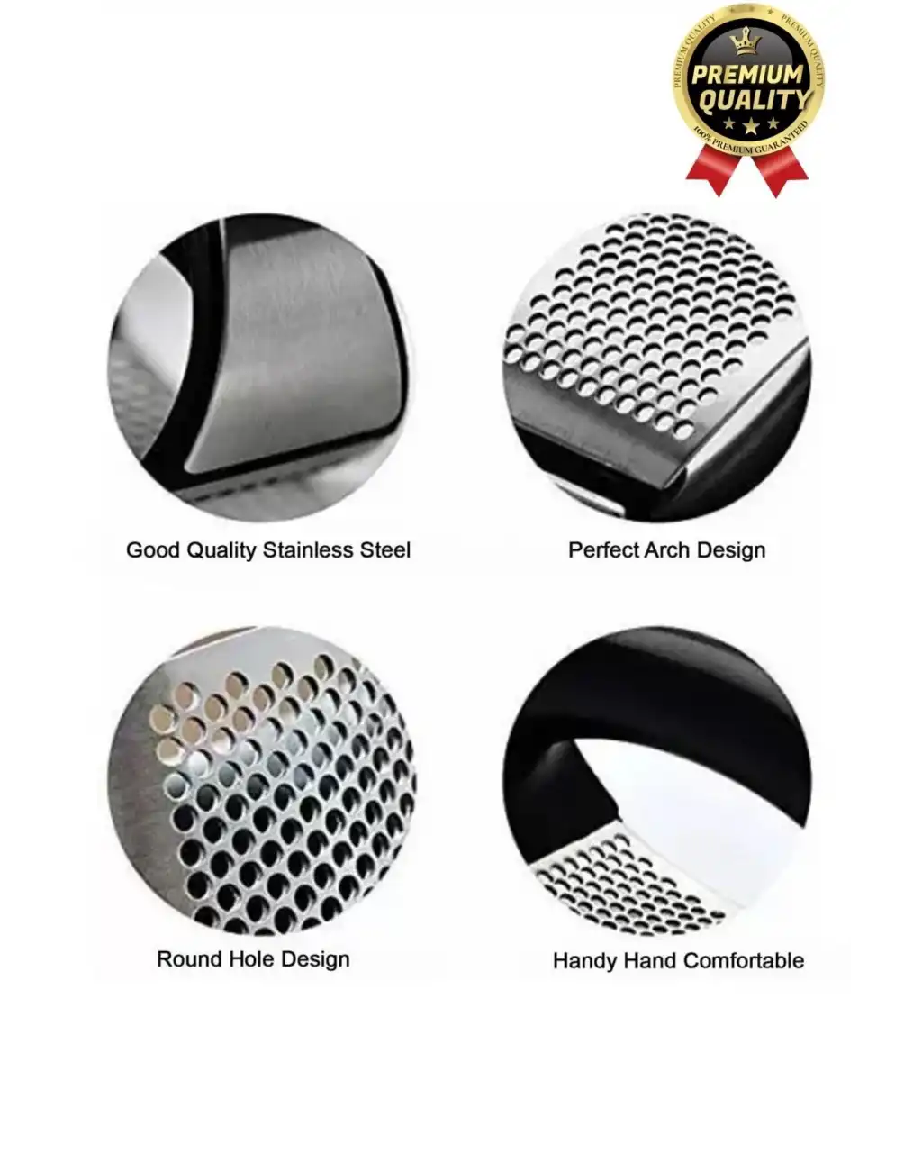 Çok Amaçlı Pratik Kullanımı Kolay Paslanmaz Çelik Rende Öğütme Presi Manuel Gondol Sarımsak Ezici