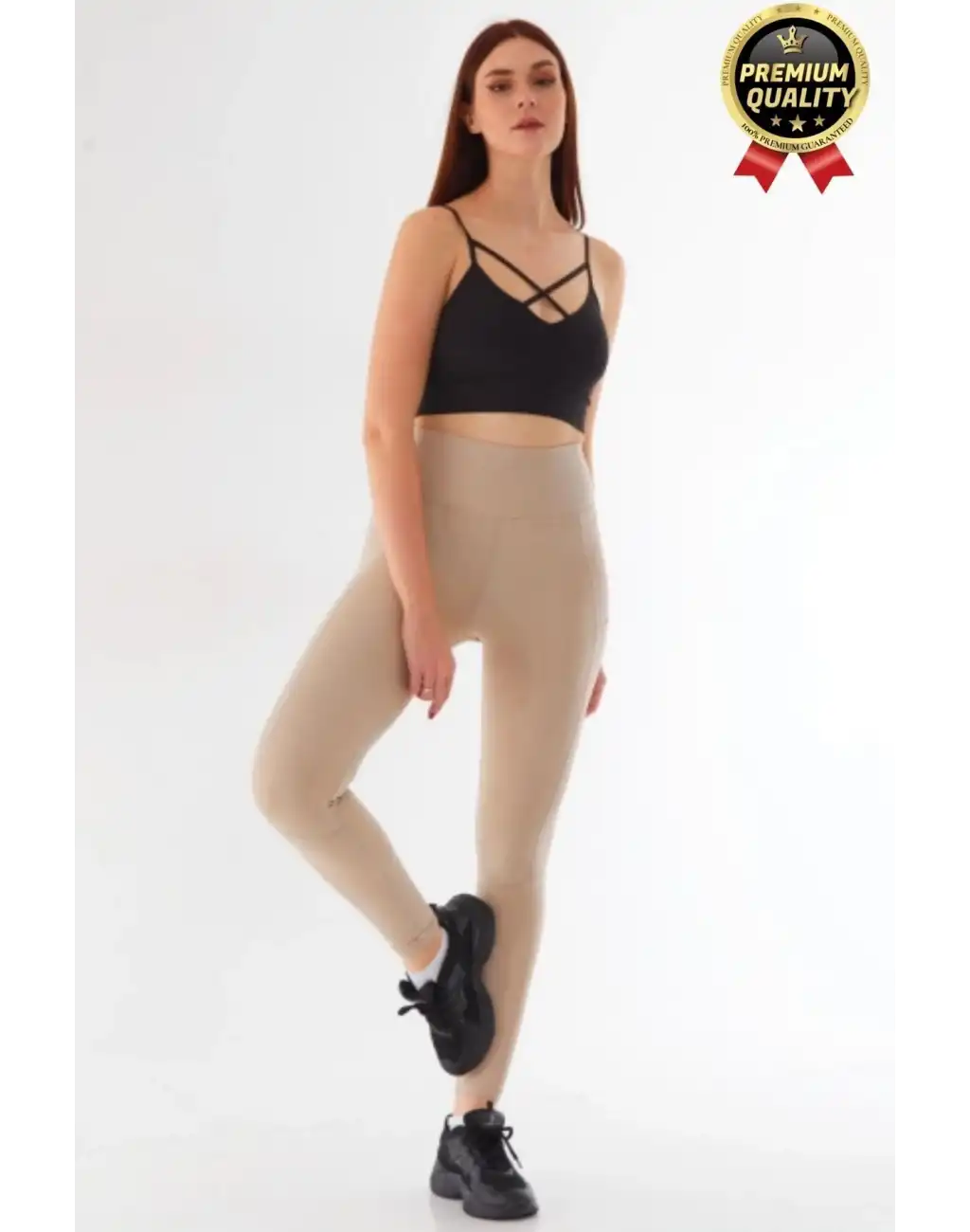 Yeni Seri İnceltici Korse Etkili Sıkı Dokuma Yoga Fitness Gym Training Yüksek Bel Cepli Sporcu Taytı