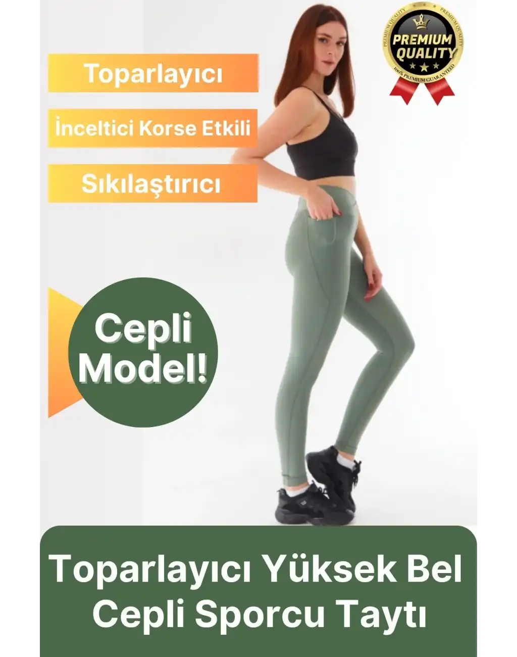 Yeni Seri İnceltici Korse Etkili Sıkı Dokuma Yoga Fitness Gym Training Yüksek Bel Cepli Sporcu Taytı
