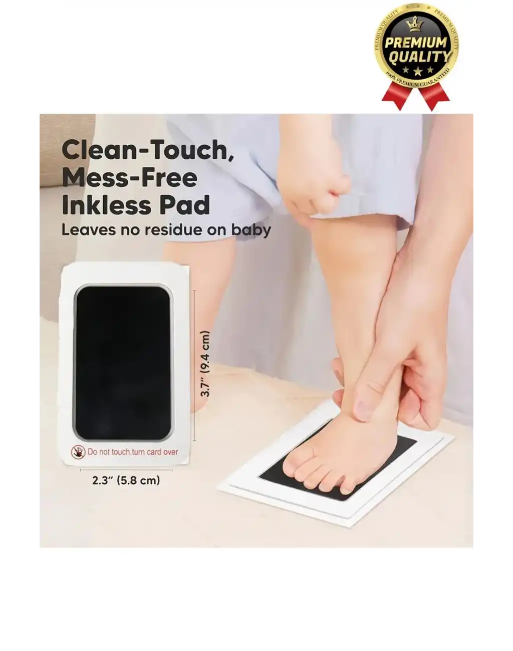 Özel Seri Mürekkepsiz 2 Kullanımlık Evcil Hayvan Bebek El Ayak İzi Fotoğraf Hatıra Çerçevesi Seti