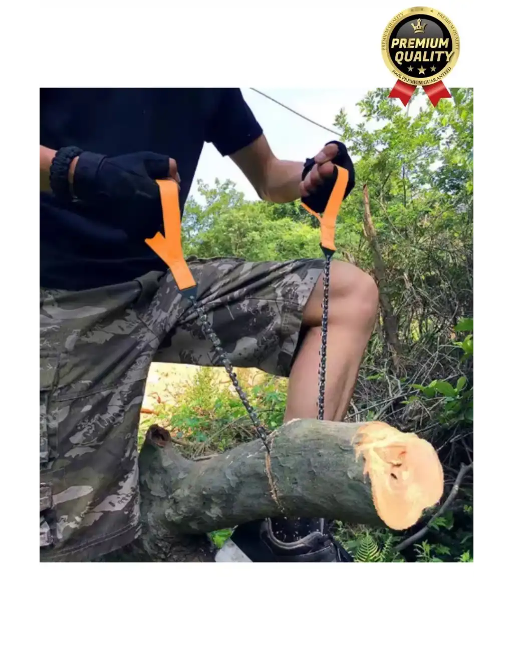 Çok Amaçlı Saplı Taşınabilir Güçlü Dayanıklı Ergonomik Hafif Çantalı Mini Manuel Zincirli Testere