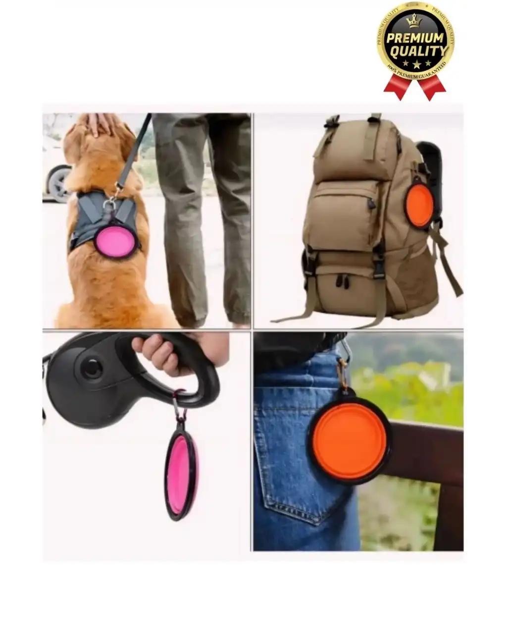 Özel Üretim Portatif Pratik Renkli Silikon Kancalı Katlanabilir Evcil Hayvan Kedi Köpek Mama Su Kabı