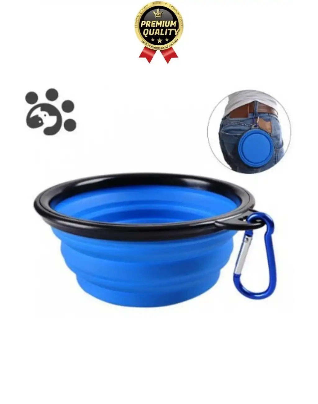 Özel Üretim Portatif Pratik Renkli Silikon Kancalı Katlanabilir Evcil Hayvan Kedi Köpek Mama Su Kabı