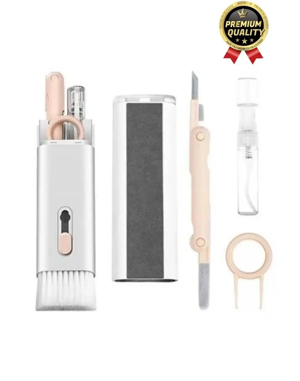 Çok Fonksiyonlu Silikon Uçlu 7 in 1 Bilgisayar Ekranı Kulaklık Airpods Klavye Telefon Temizleme Kiti