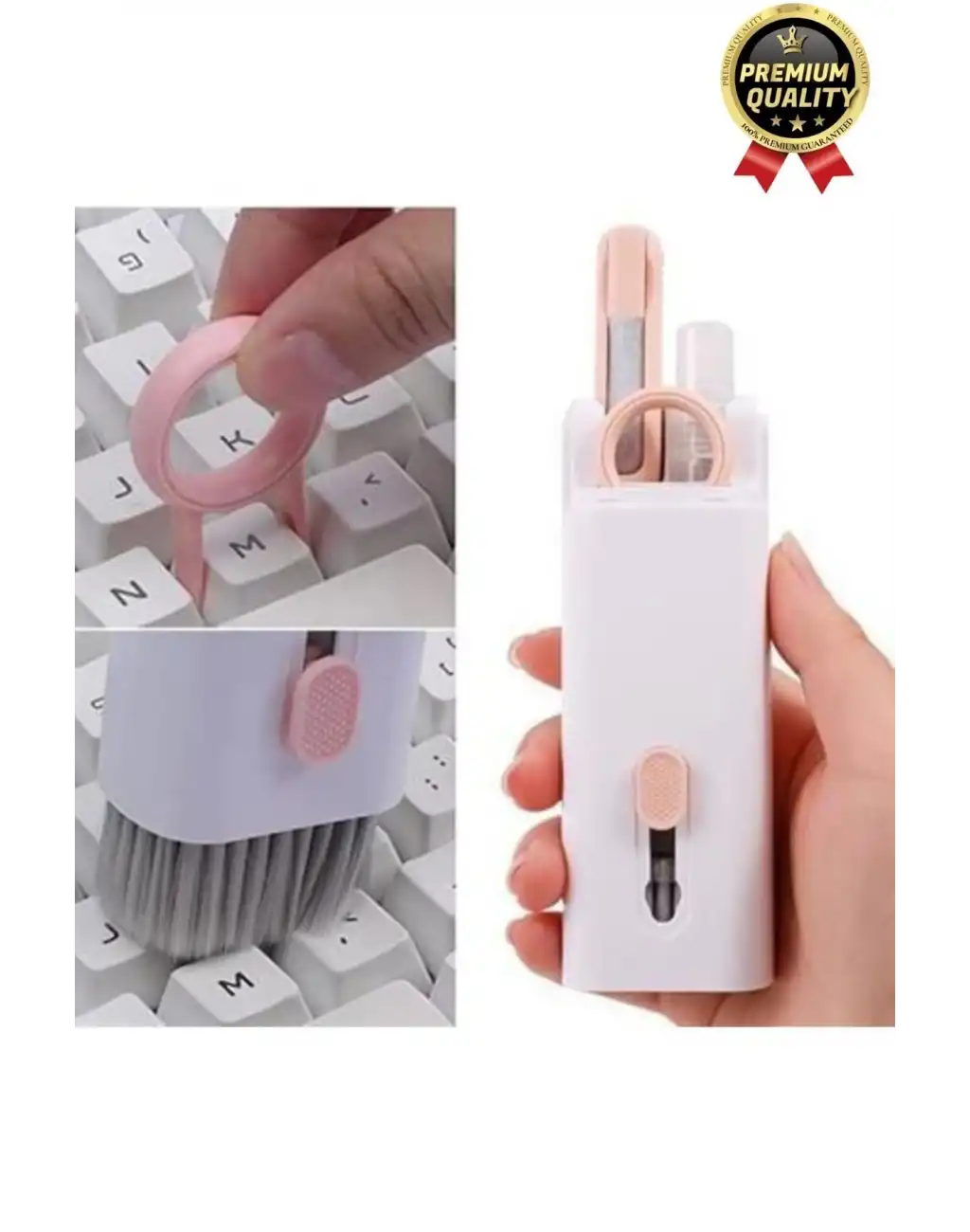 Çok Fonksiyonlu Silikon Uçlu 7 in 1 Bilgisayar Ekranı Kulaklık Airpods Klavye Telefon Temizleme Kiti