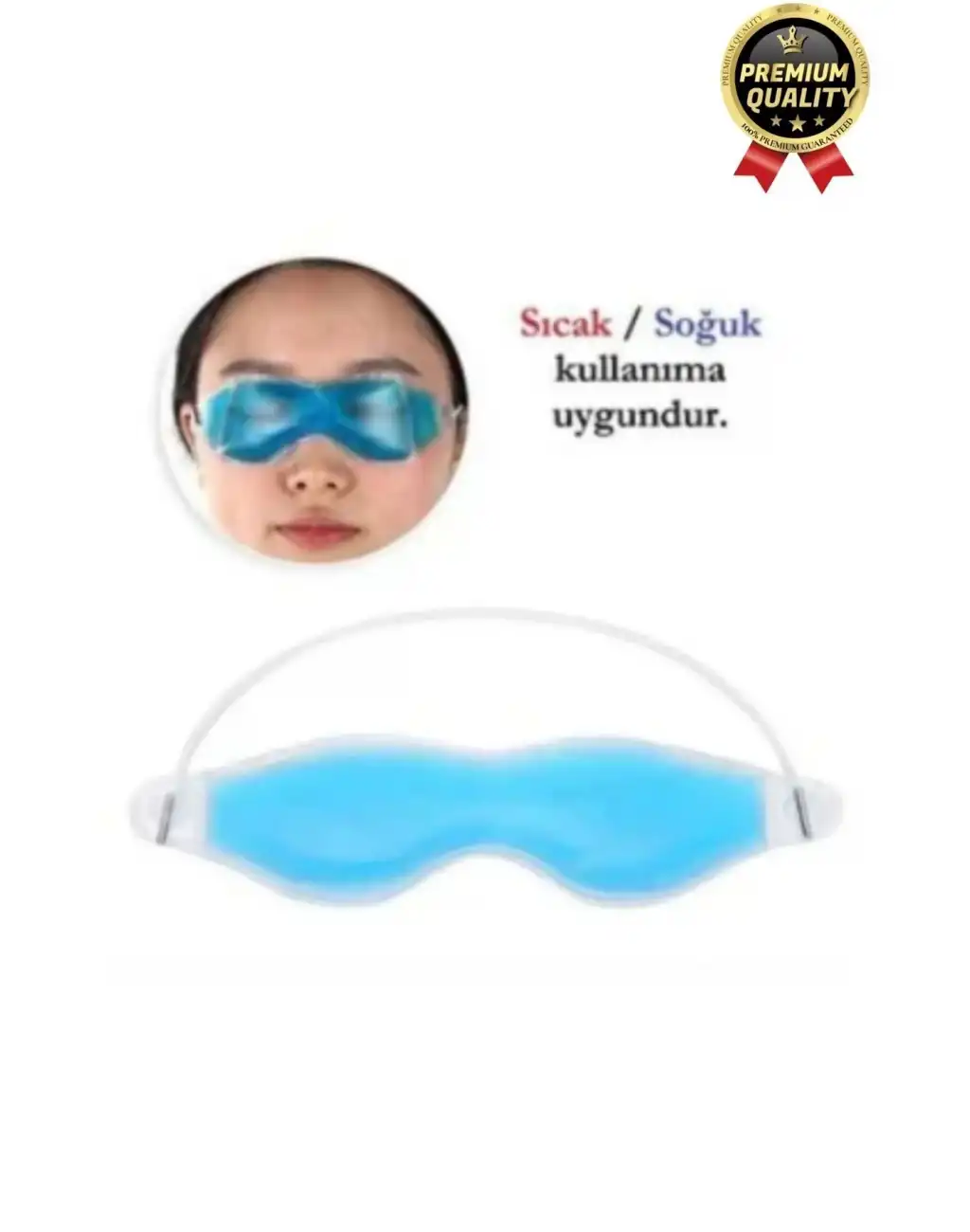 Göz Bandı Buz Jeli Yüz Termojel Maskesi Gözaltı Torbası Şişlik Giderici Soğuk Kompres Rahat Uyku