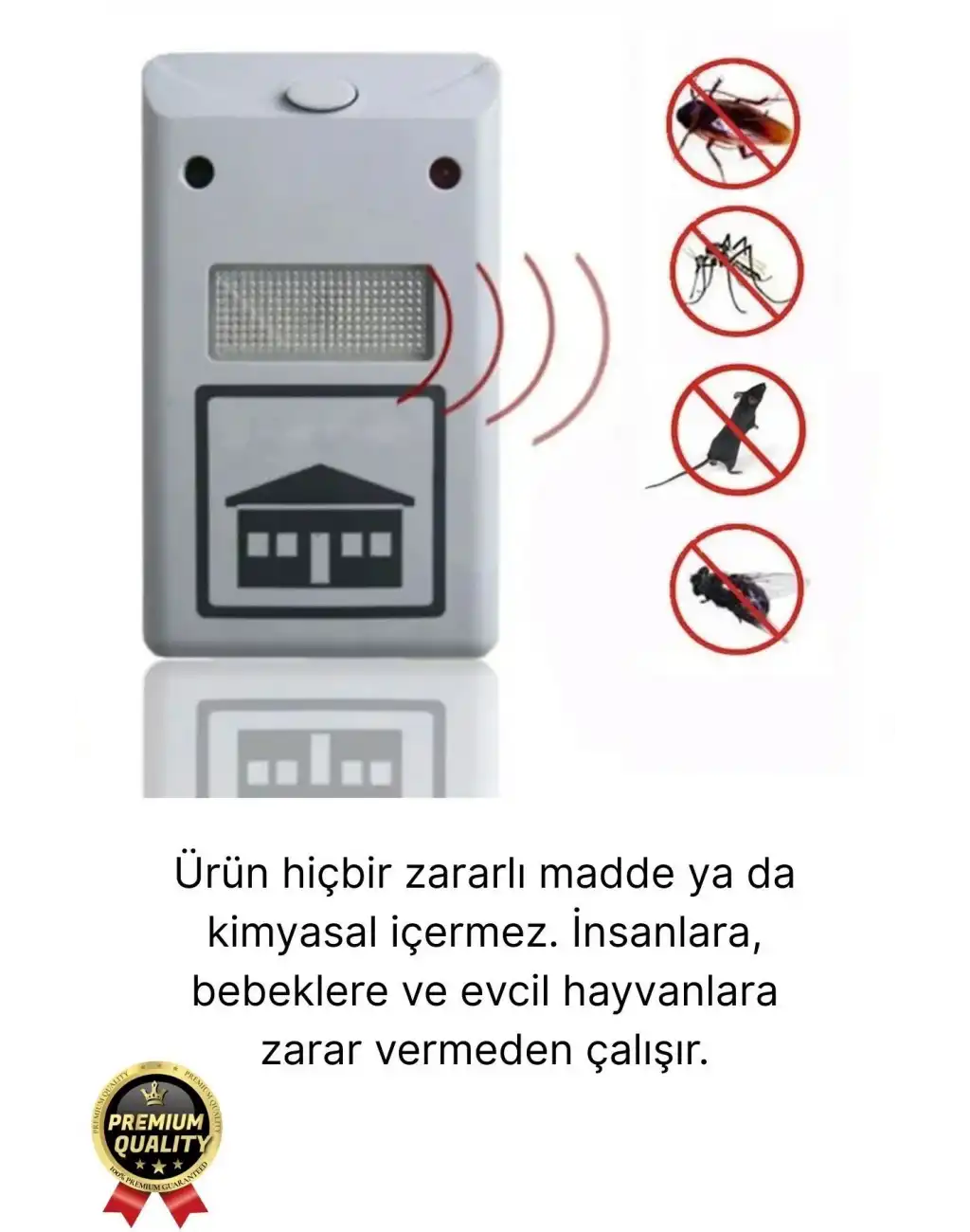 Yeni Böcek Savar Kimyasal İçermeyen 220V Elektronik Kemirgen Fare Haşere Sinek Kovucu Uzaklaştırıcı