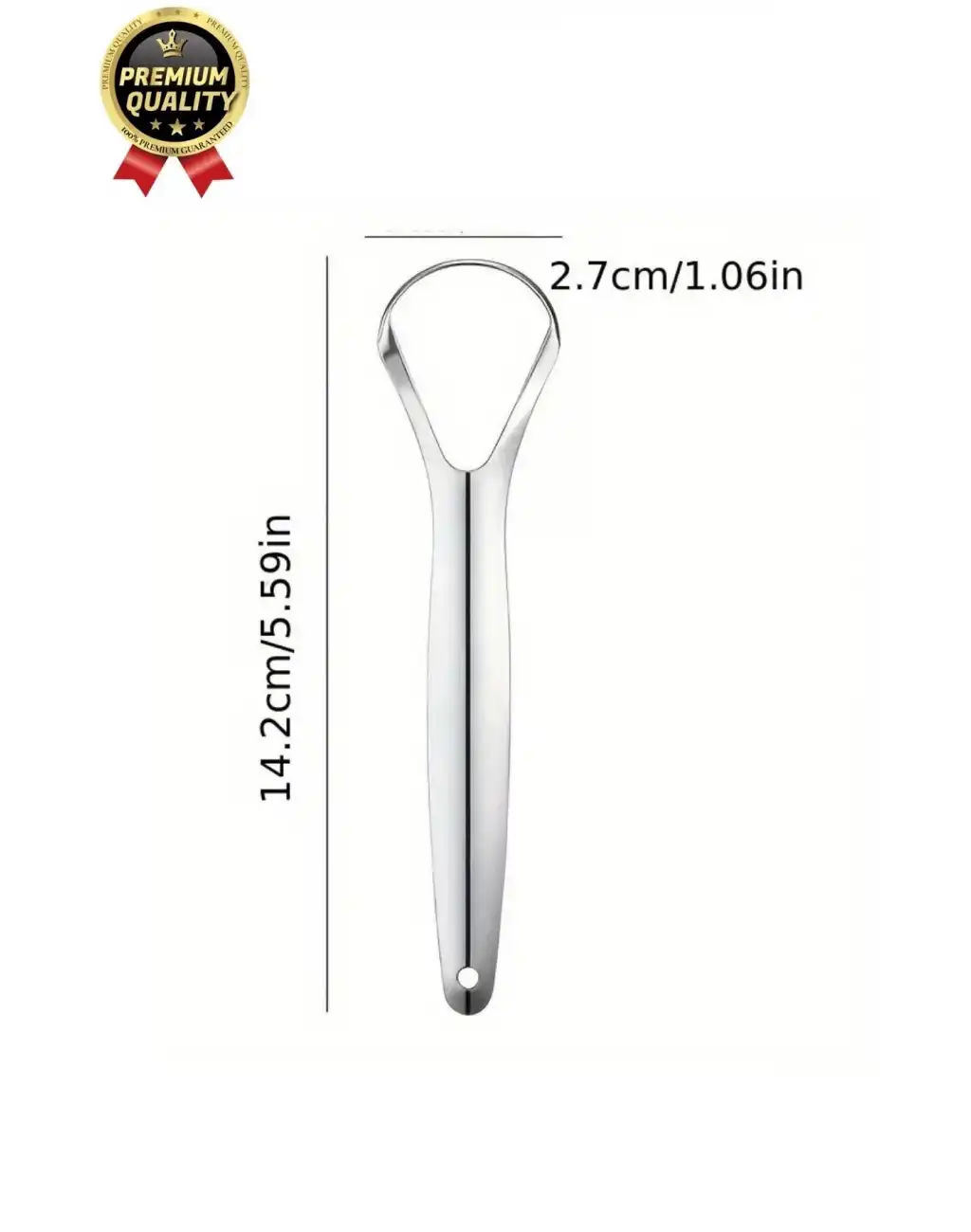 Özel Üretim Ferah Nefes Paslanmaz Çelik Standart Boy Sıyırıcı Aparat Dil Temizleyici Ağız Bakım