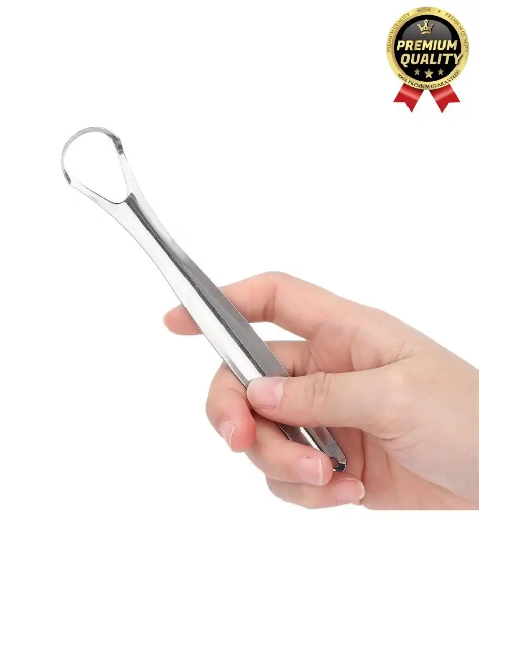 Özel Üretim Ferah Nefes Paslanmaz Çelik Standart Boy Sıyırıcı Aparat Dil Temizleyici Ağız Bakım