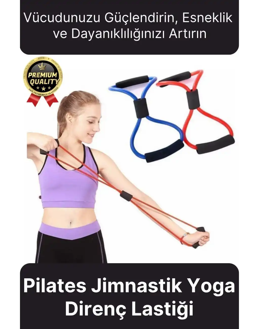 Özel Üretim Spor Aleti Kas Açma Germe Dayanıklı Pilates Jimnastik Yoga Egzersiz Direnç Lastiği