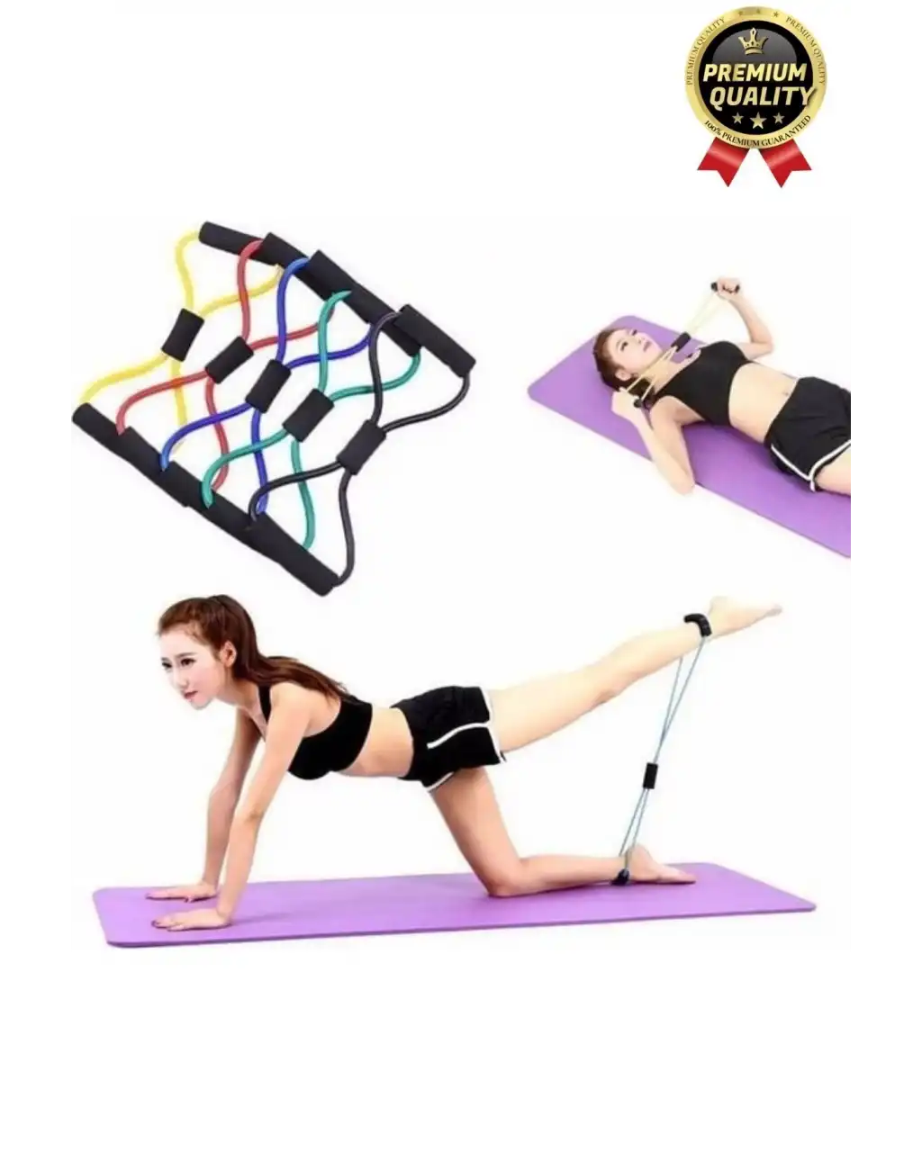 Özel Üretim Spor Aleti Kas Açma Germe Dayanıklı Pilates Jimnastik Yoga Egzersiz Direnç Lastiği
