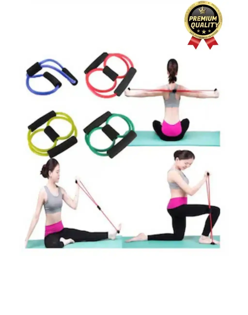 Özel Üretim Spor Aleti Kas Açma Germe Dayanıklı Pilates Jimnastik Yoga Egzersiz Direnç Lastiği