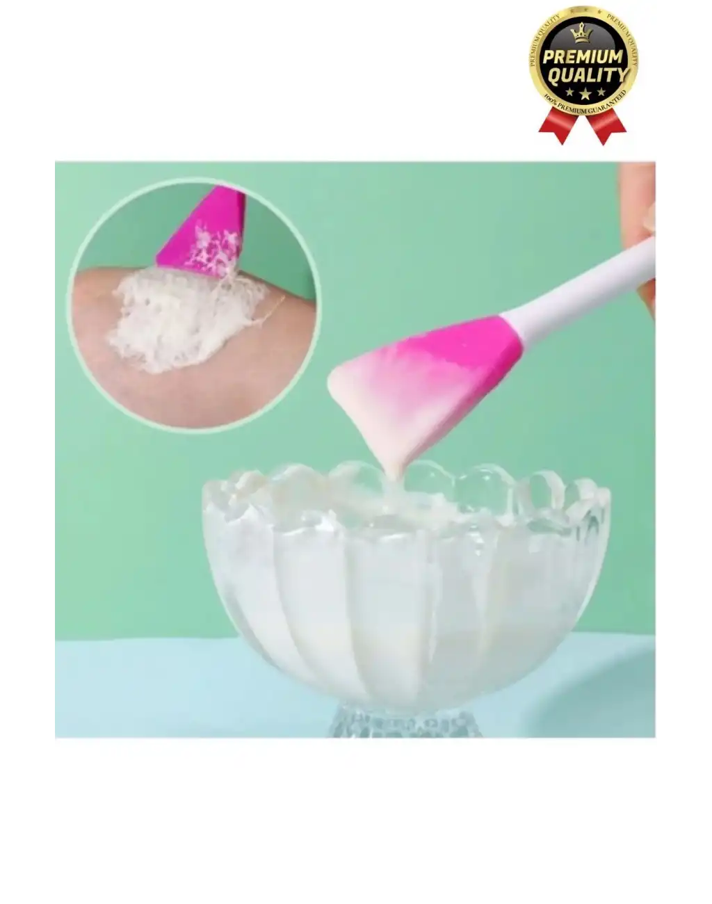 Özel Seri Esnek Yumuşak Silikon Yüz Cilt Krem Maske Uygulama ve Temizleme Fırçası Spatulası 1 Adet