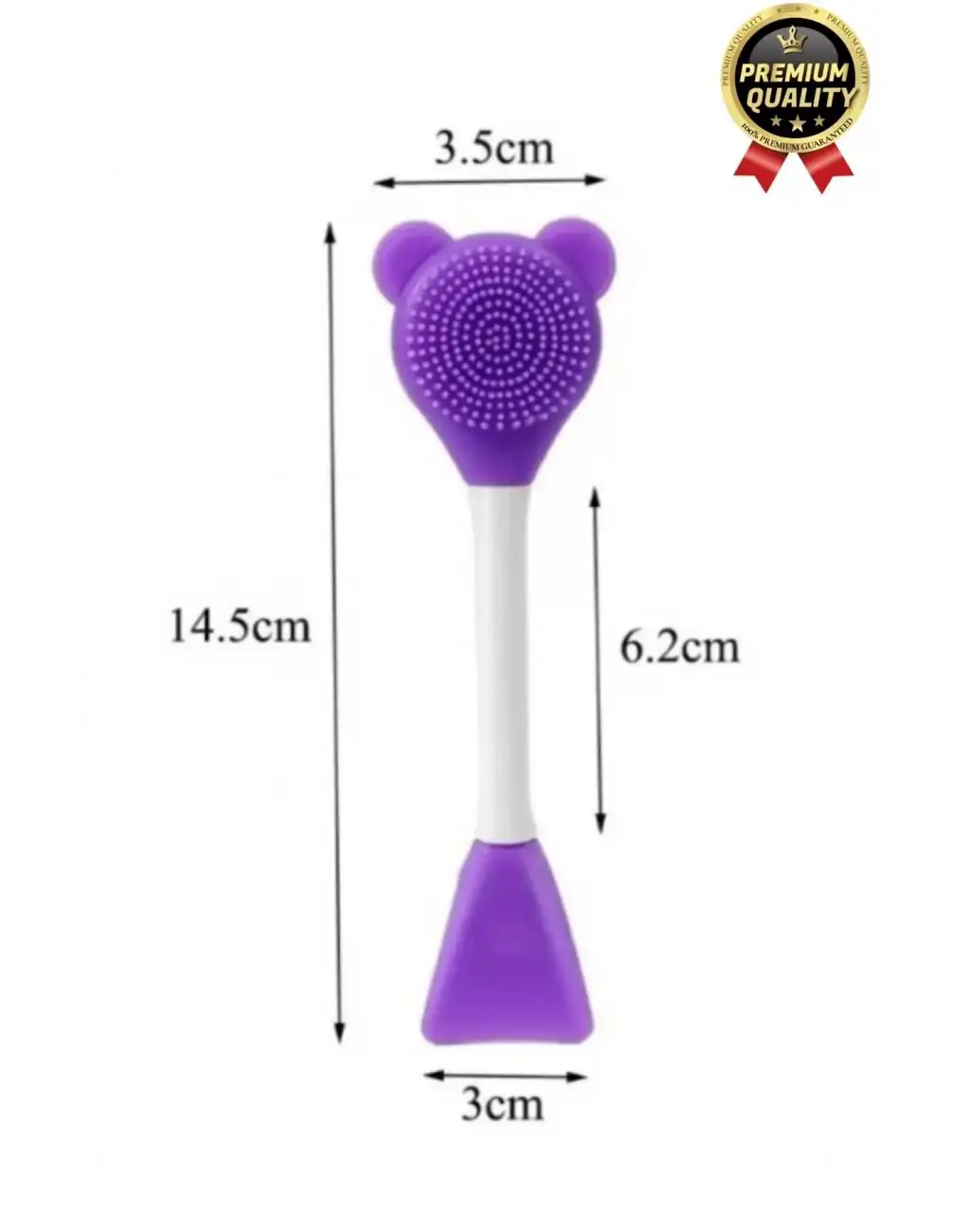 Özel Seri Esnek Yumuşak Silikon Yüz Cilt Krem Maske Uygulama ve Temizleme Fırçası Spatulası 1 Adet