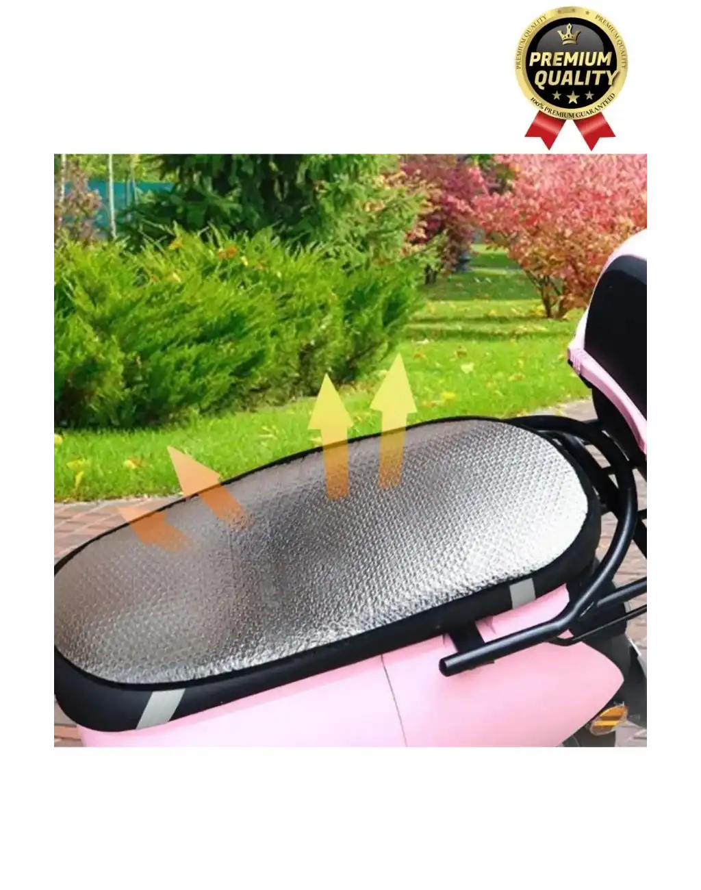 Özel Üretim Alüminyum Koltuk Kılıfı Dayanıklı Lastikli Su Geçirmez Motor Sele Güneşliği 60 cm x35 cm