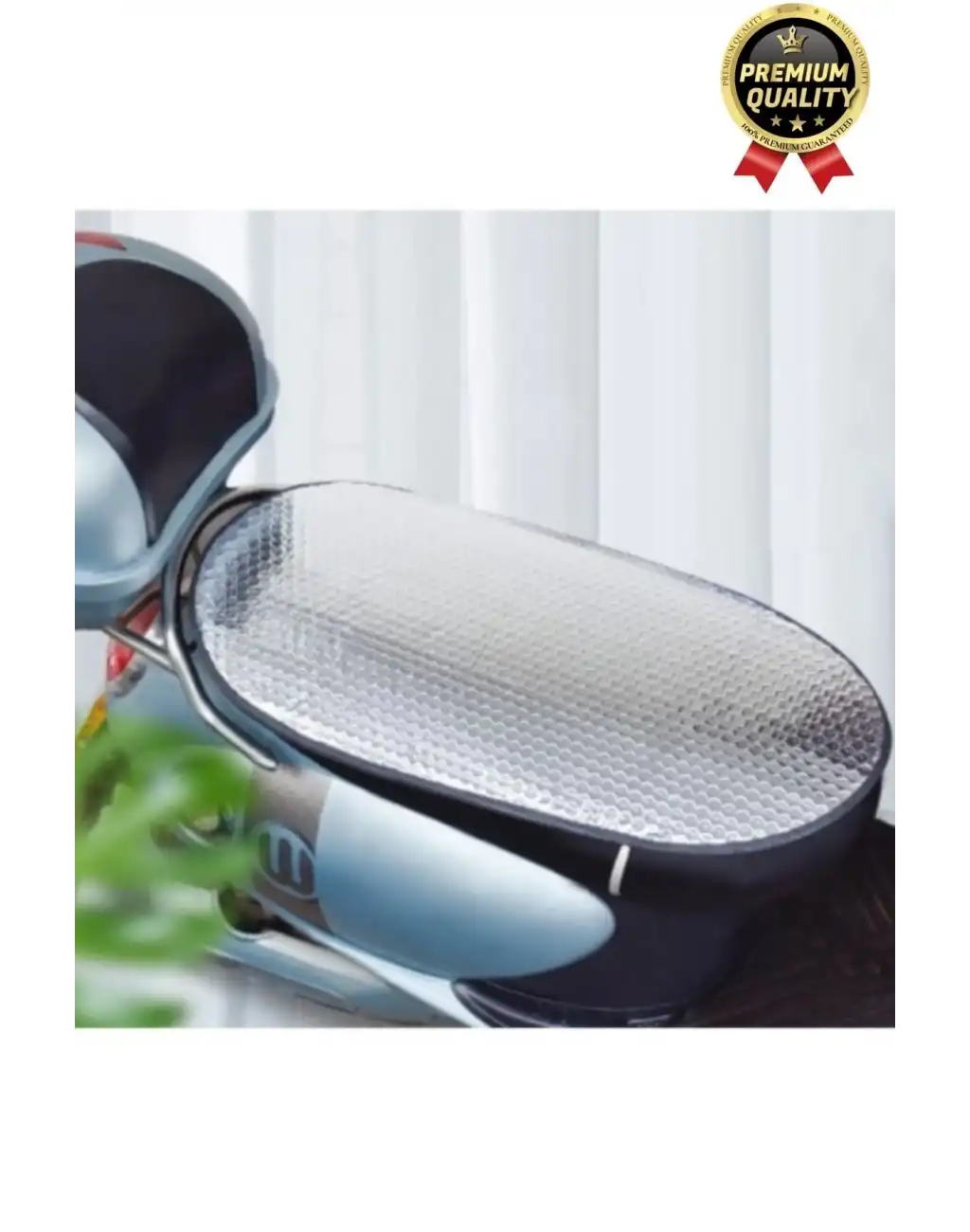 Özel Üretim Alüminyum Koltuk Kılıfı Dayanıklı Lastikli Su Geçirmez Motor Sele Güneşliği 60 cm x35 cm