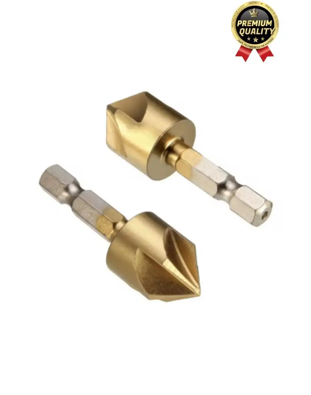 Özel Paslanmaz Çelik Kırılmaz HSS Bits Uçlu Altıgen Titanyum Kaplama Havşa Matkap Uç Seti 6 Parça