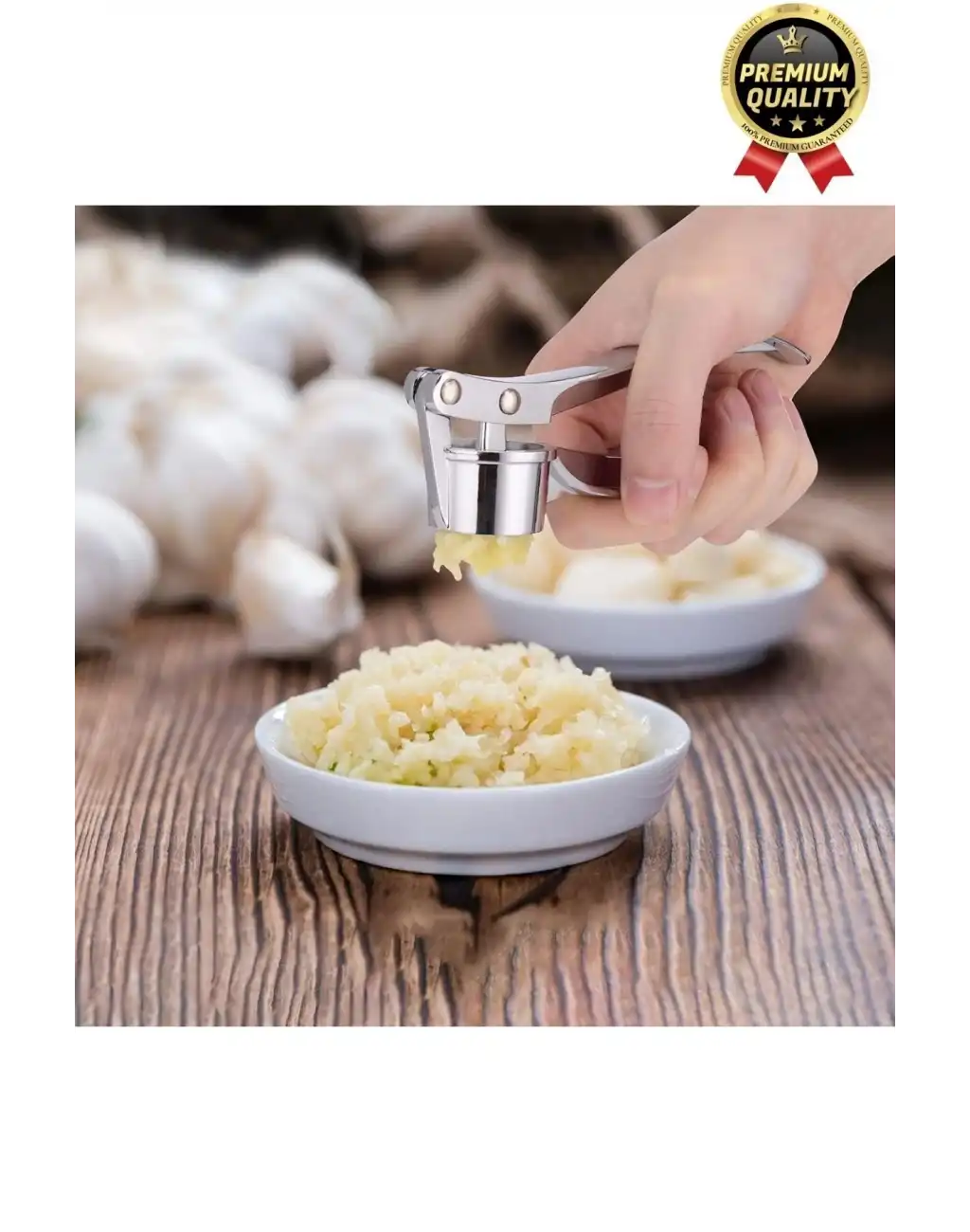 Çok Amaçlı Mutfak Paslanmaz Çelik Kompakt Tasarım Pratik Sağlam Kıyıcı Sarımsak Ezme Aleti Rendesi