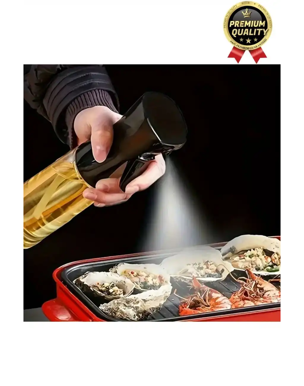 Çok Amaçlı Atomize Başlıklı Sızdırmaz Airfryer Püskürtmeli Fısfıs Sprey Cam Yağdanlık 200 Ml 1 Adet