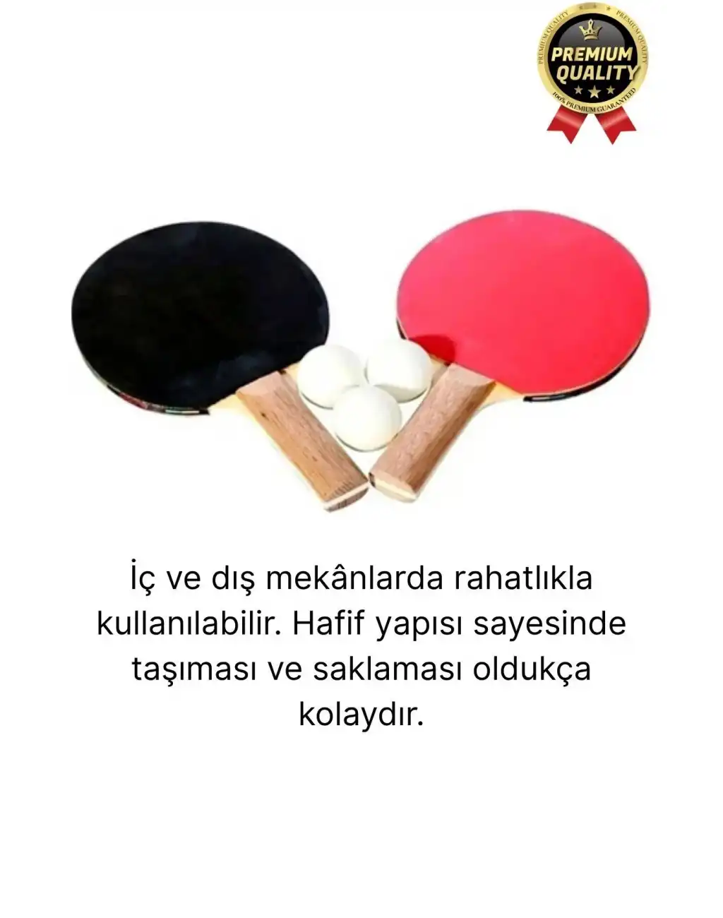 Özel Seri Yüksek Kaliteli Eğlence Oyun Renkli 2 Adet Raket 3 Pinpon Topu Masa Tenisi Raket Seti