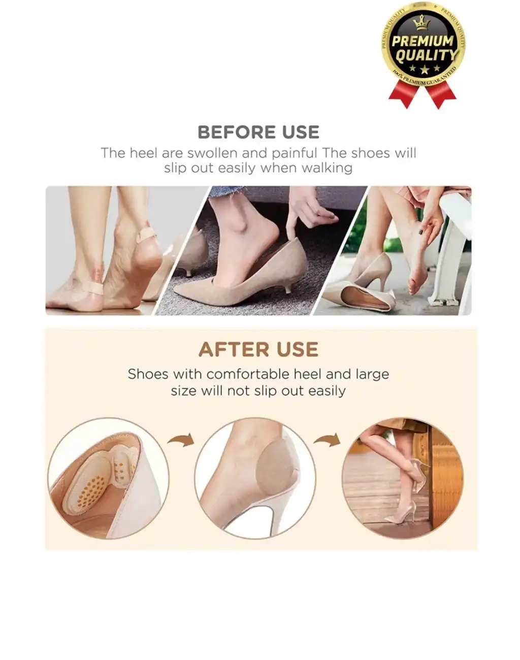 Çok Amaçlı Yumuşak Dayanıklı Taban Arkası Koruyucu Daraltma Ayakkabı Topuk Vurma Önleyici Pad 5 mm