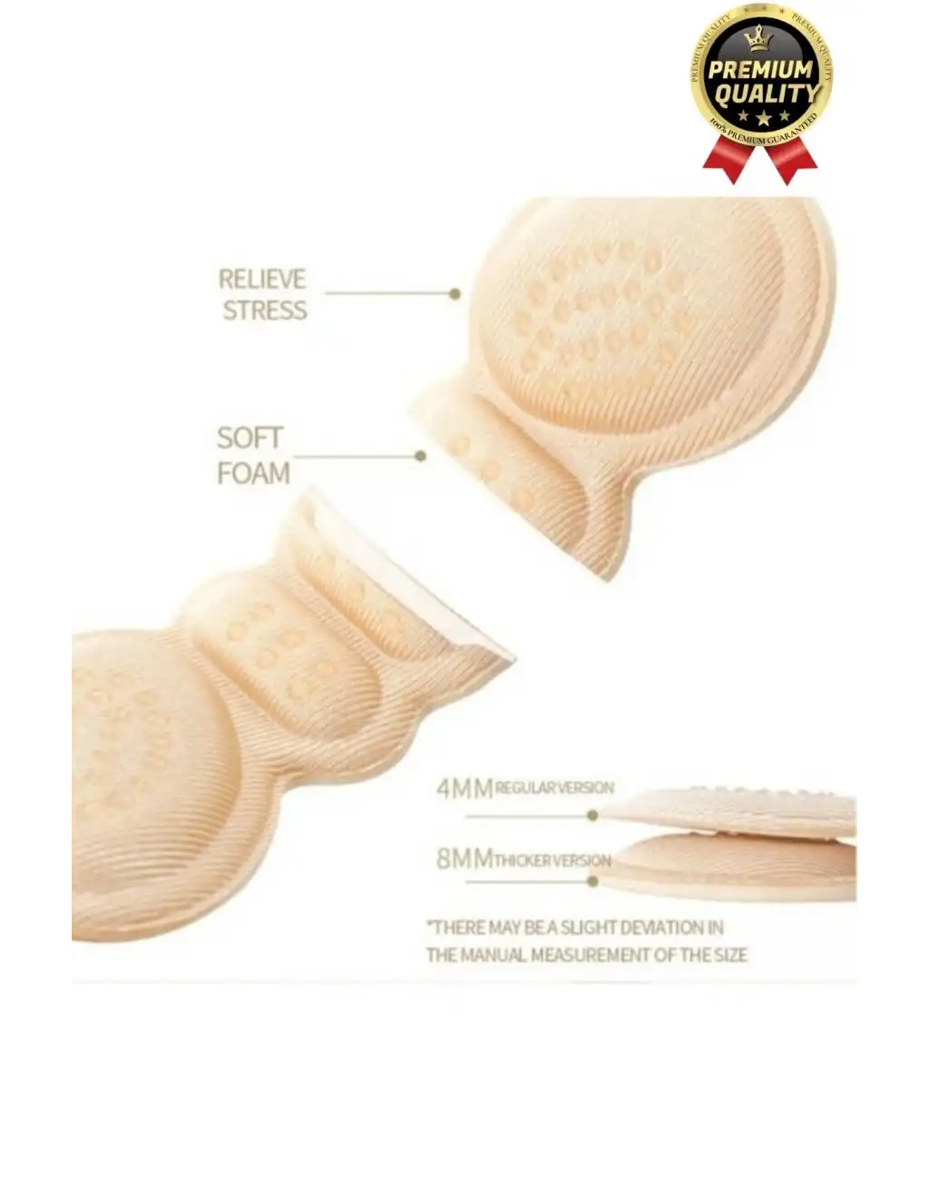 Çok Amaçlı Yumuşak Dayanıklı Taban Arkası Koruyucu Daraltma Ayakkabı Topuk Vurma Önleyici Pad 5 mm